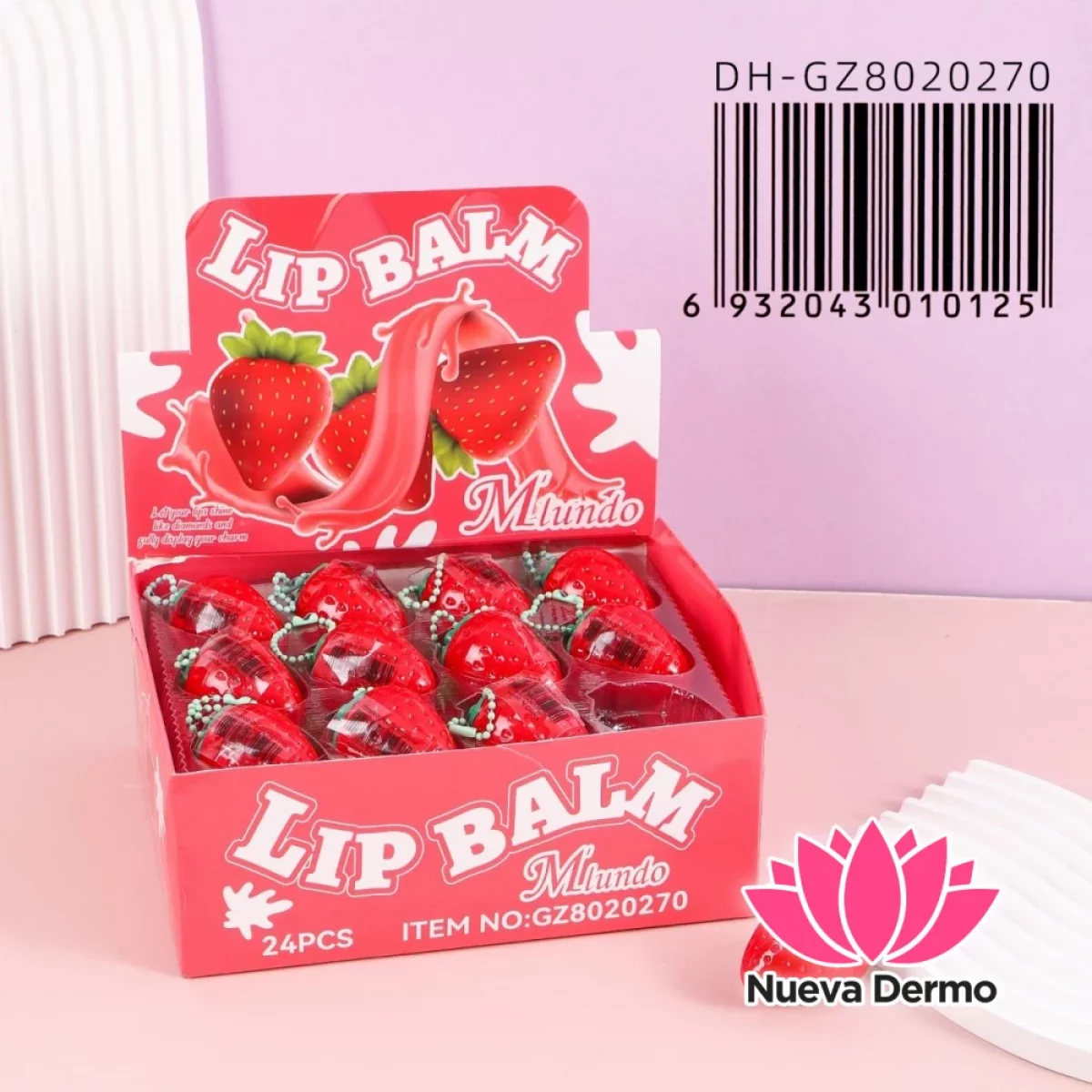 Bálsamo Labial De Frutilla Con Llavero DH-GZ8020270/010125 MIUNDO