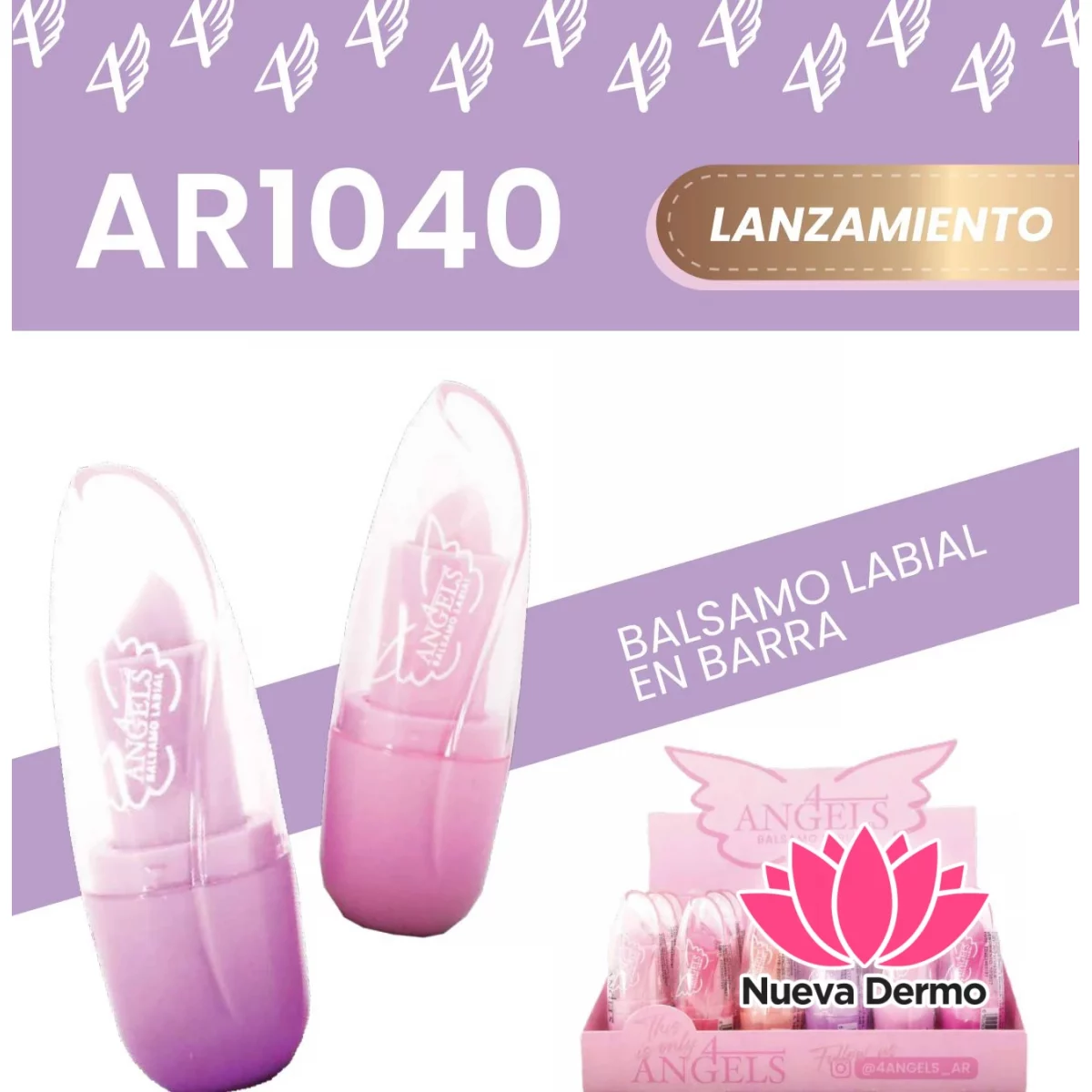 BALSAMO LABIAL EN BARRA 4ANGELS AR1040/68497