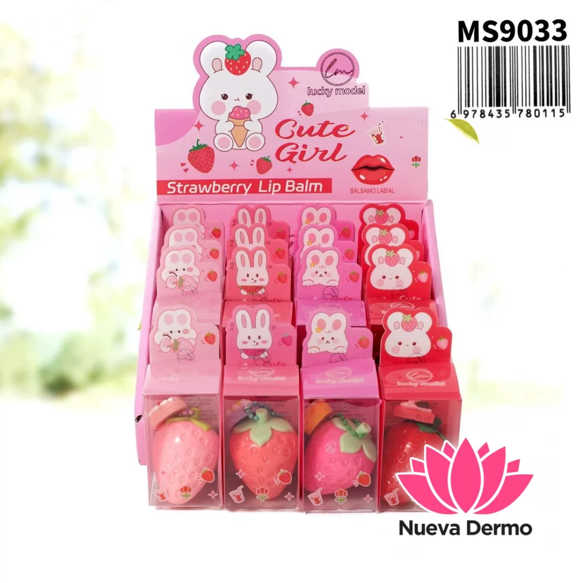 BALSAMO LABIAL FRUTILLA DH-MS9033/80115