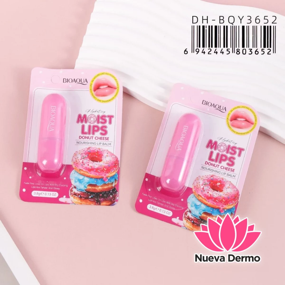 Bálsamo Labial Hidratante Donut Cheese Moist Lips DH-BQY3652/803652 BIOAQUA