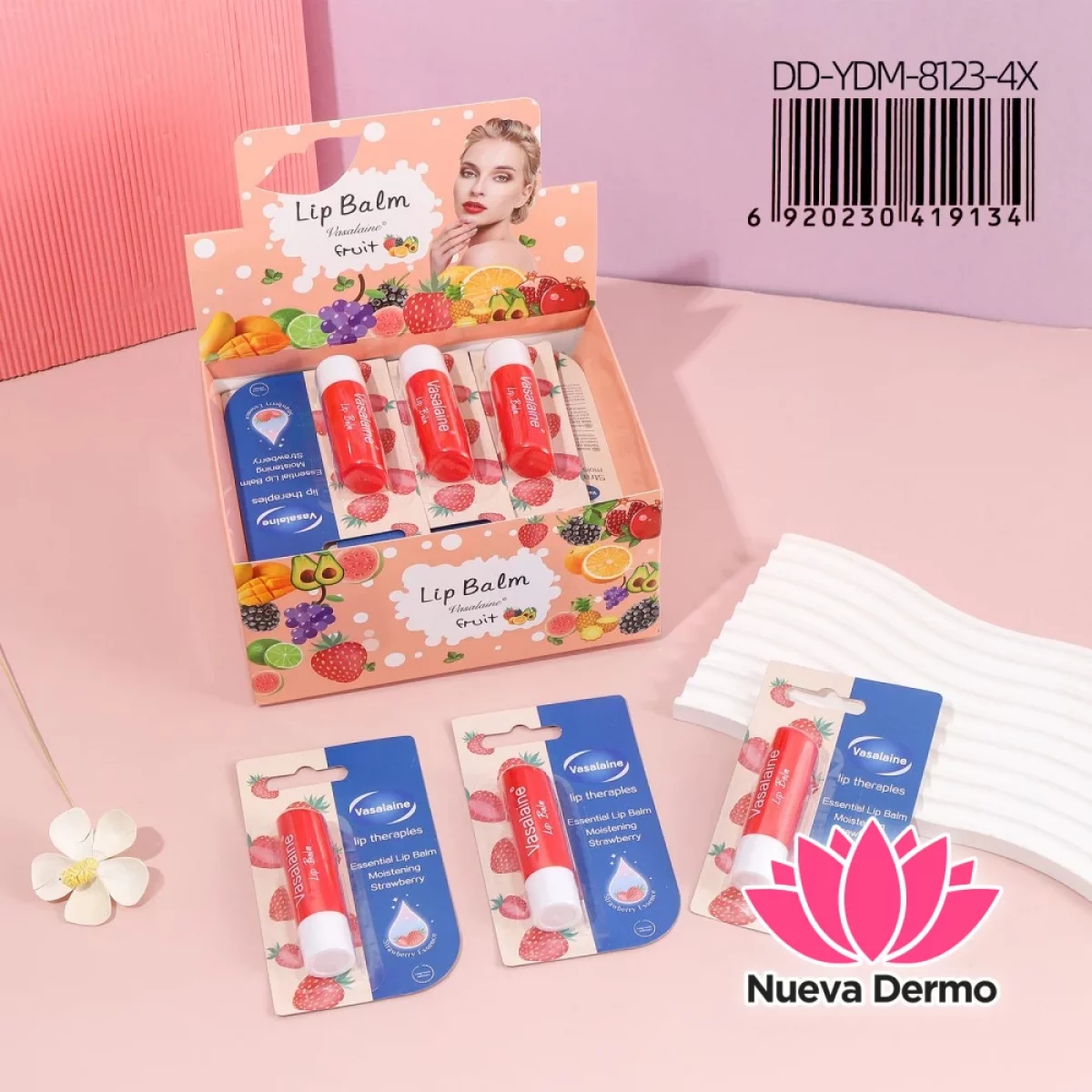 Bálsamo labial hidratante frutal YANKINA DD-YDM-8123-4/19134