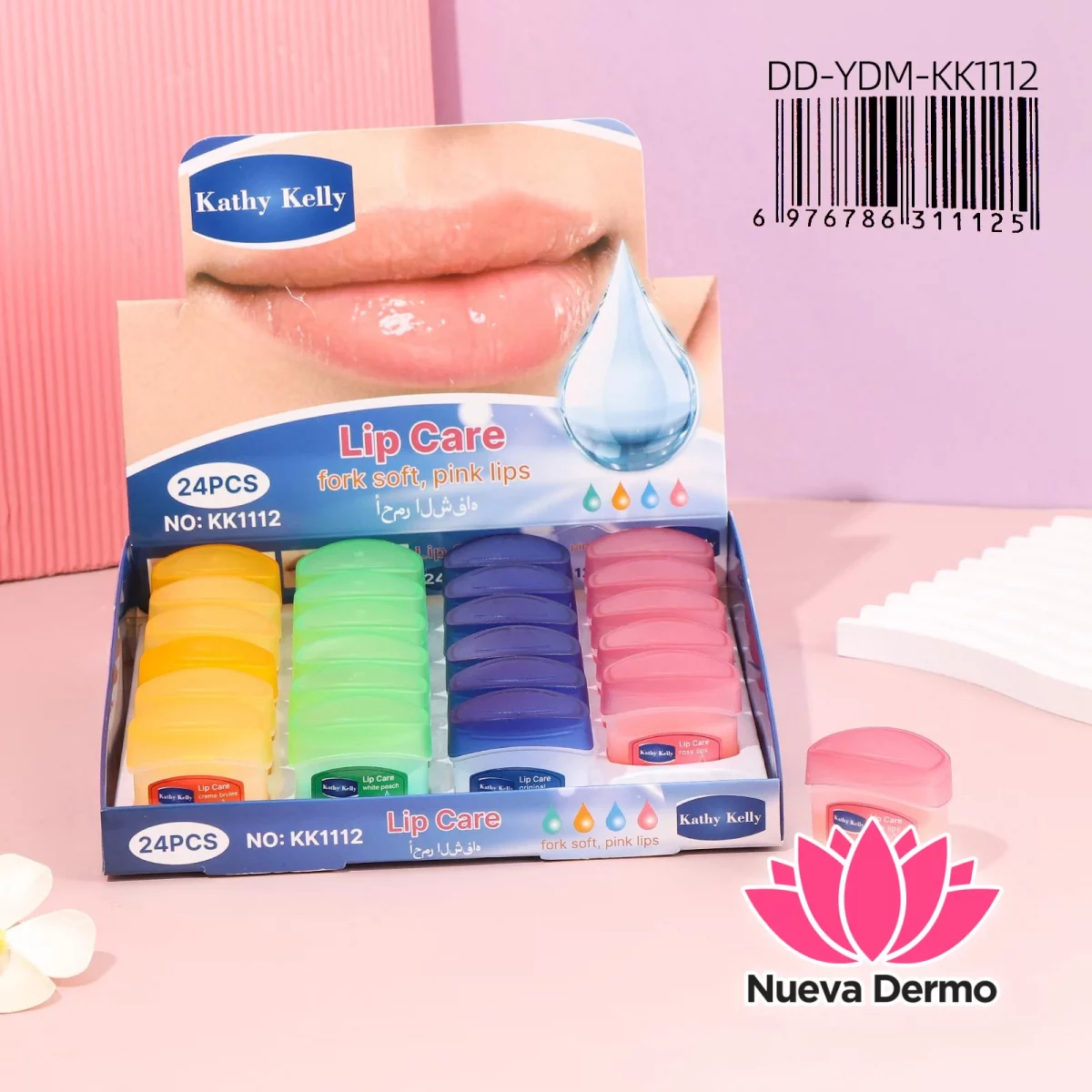 Bálsamo labial hidratante intensivo Kathy Kelly DD-YDM-KK1112