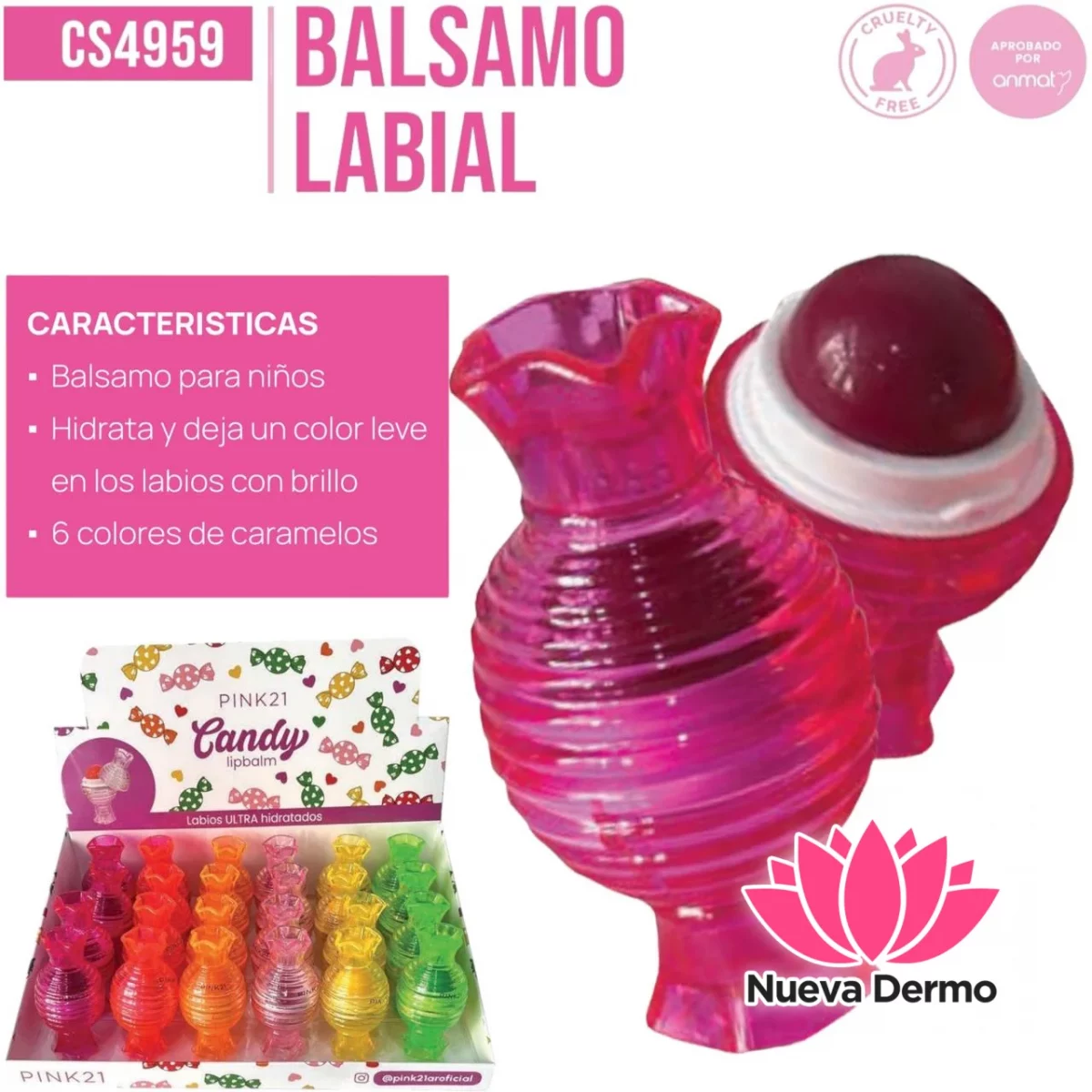 BALSAMO LABIAL PINK21 CS4959/