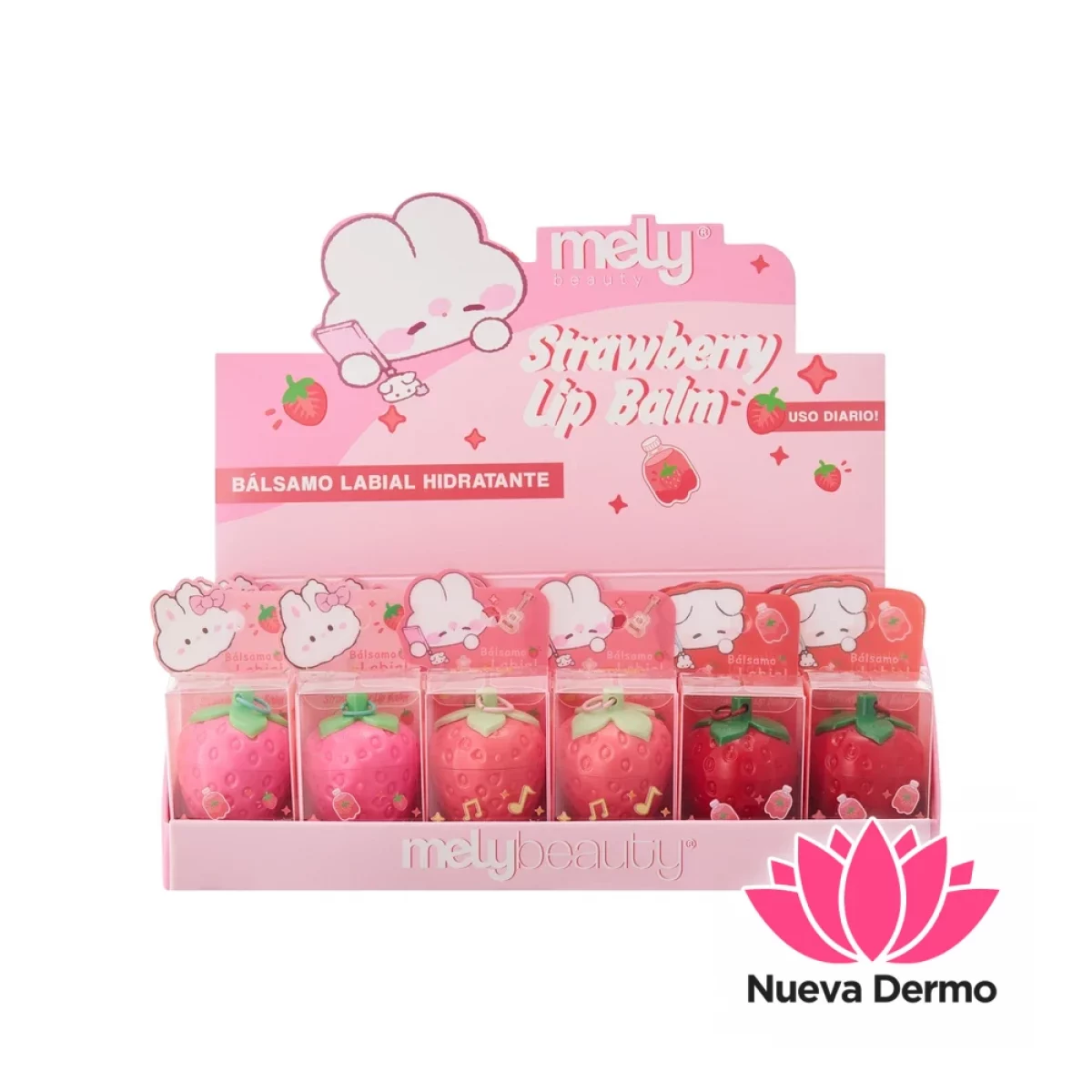 BÁLSAMO LABIAL “STRAWBERRY” HIDRATANTE MELY MY802011/20116