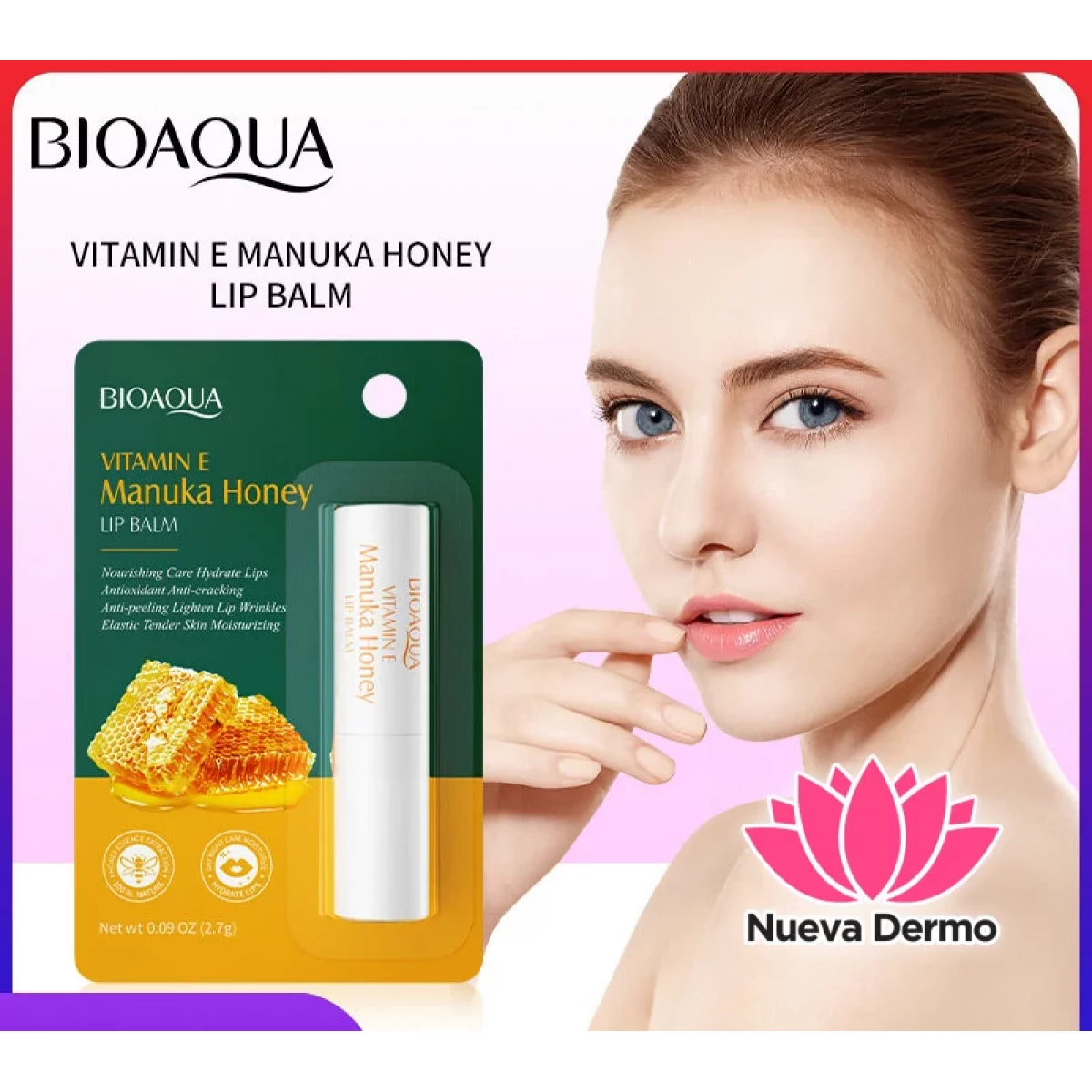 BÁLSAMO LABIAL VITAMINA E Y MIEL 2.7G 04735