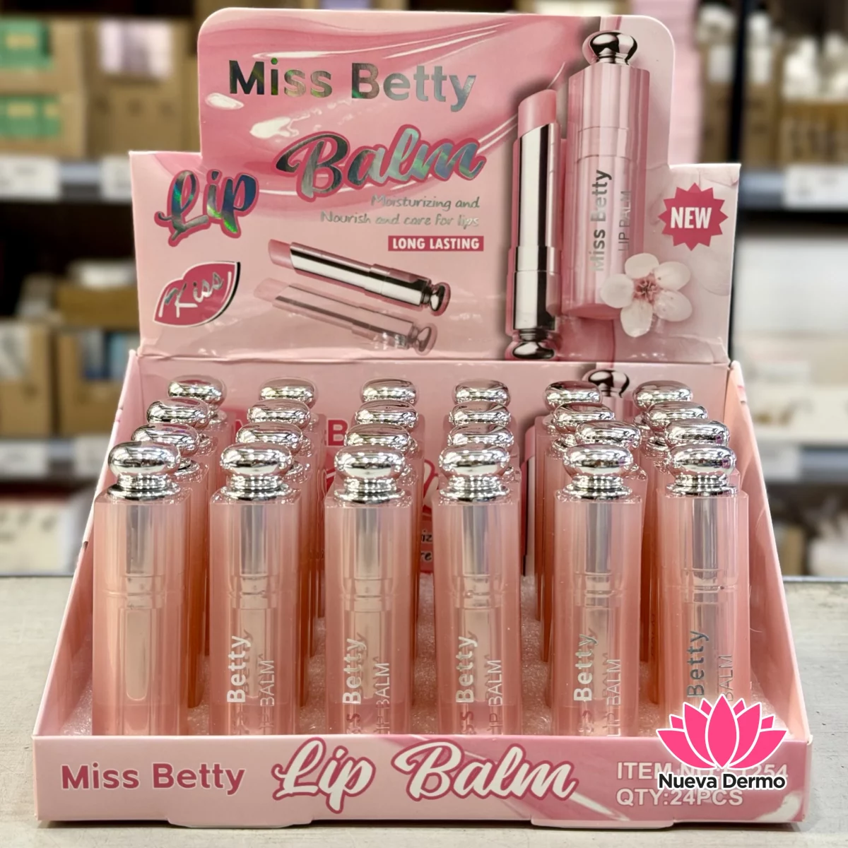 Balsamo labios hidratante cambia color segun PH Miss Betty #L1254