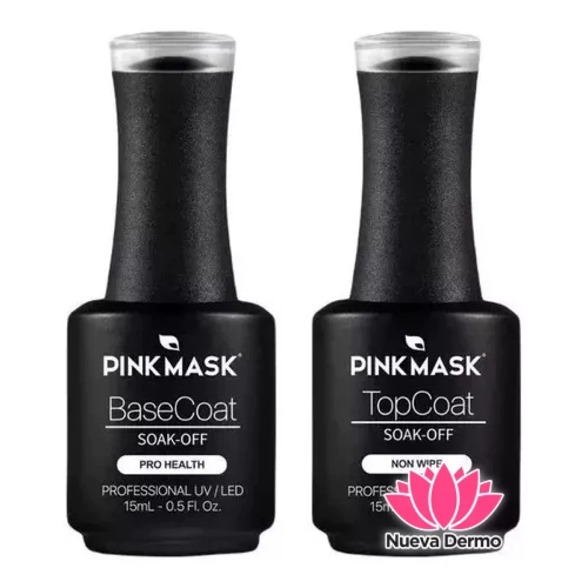 Base Coat + Top Coat 15 ml - PINK MASK