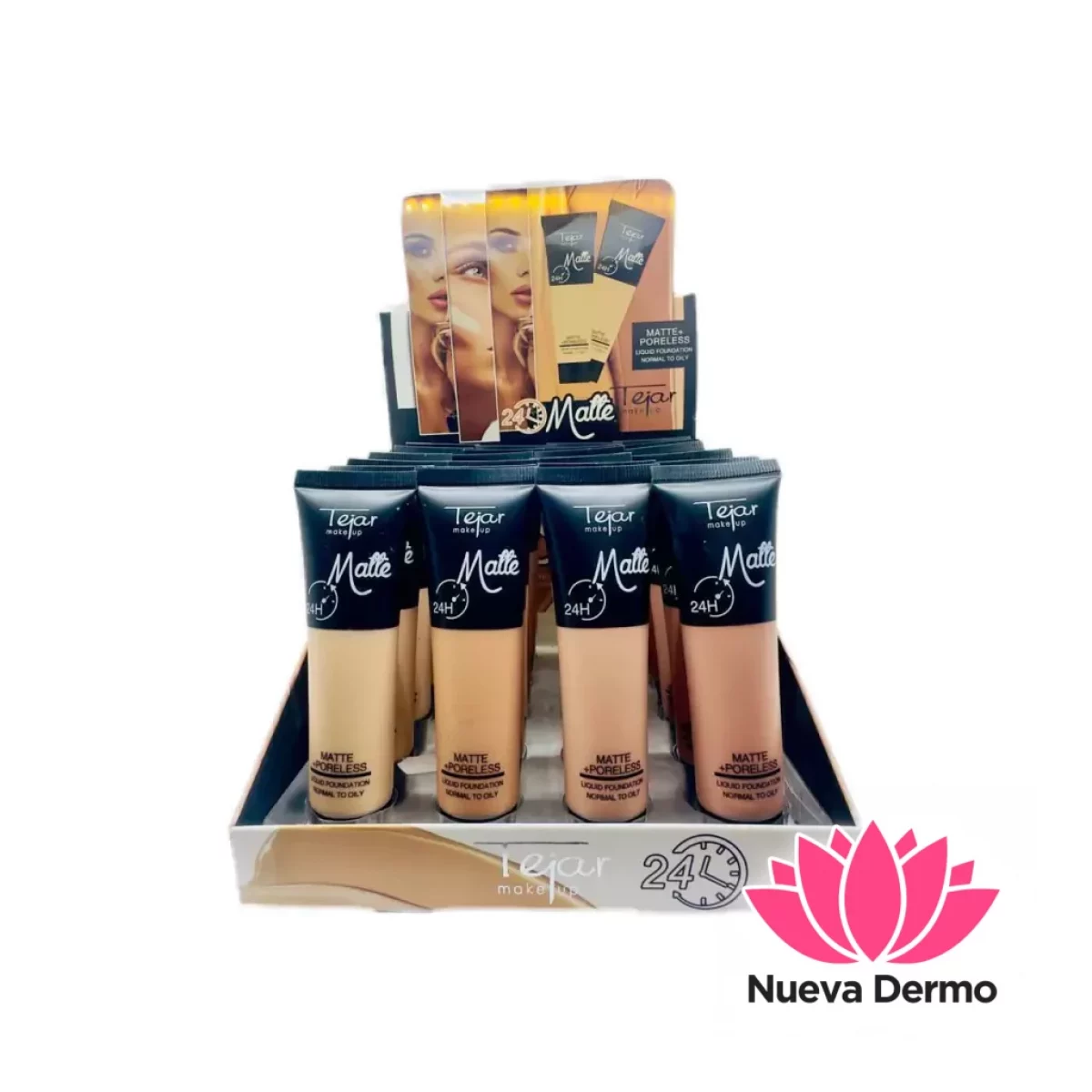 BASE EN CREMA MAQUILLAJE FLUIDO EN POMO MATTE TEJAR ART2645