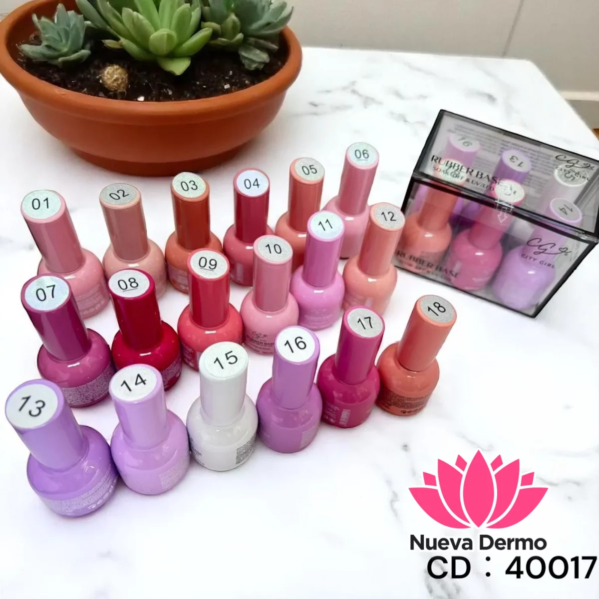 BASE RUBBER 10ML CITY GIRL CG-RUB-4001/40017