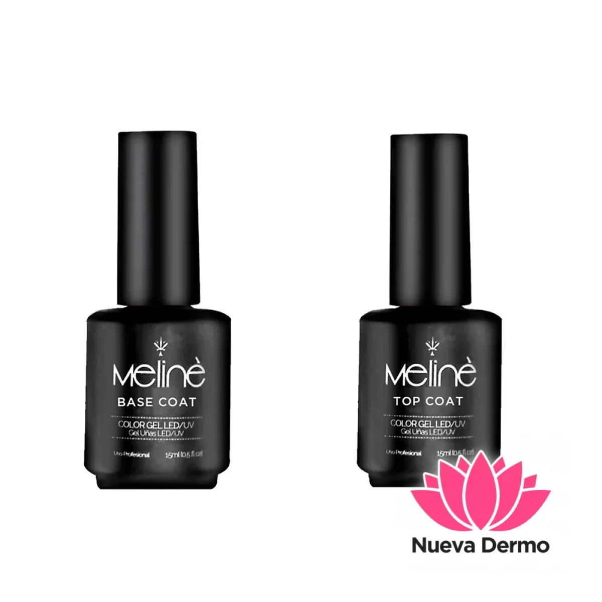 Base + Top Coat Semipermanente Gel UV/LED Meliné