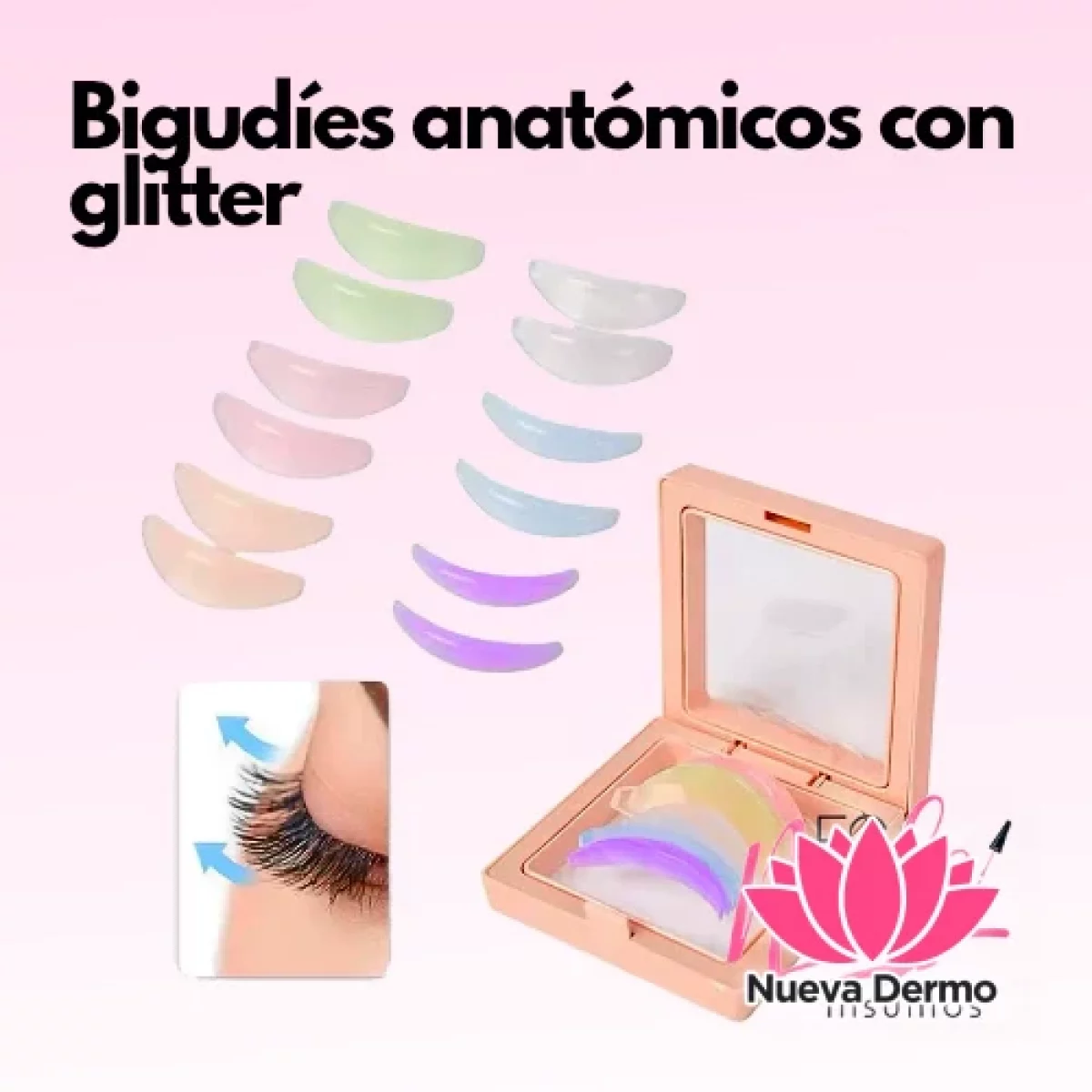 Bigudíes Anatómicos con Glitter