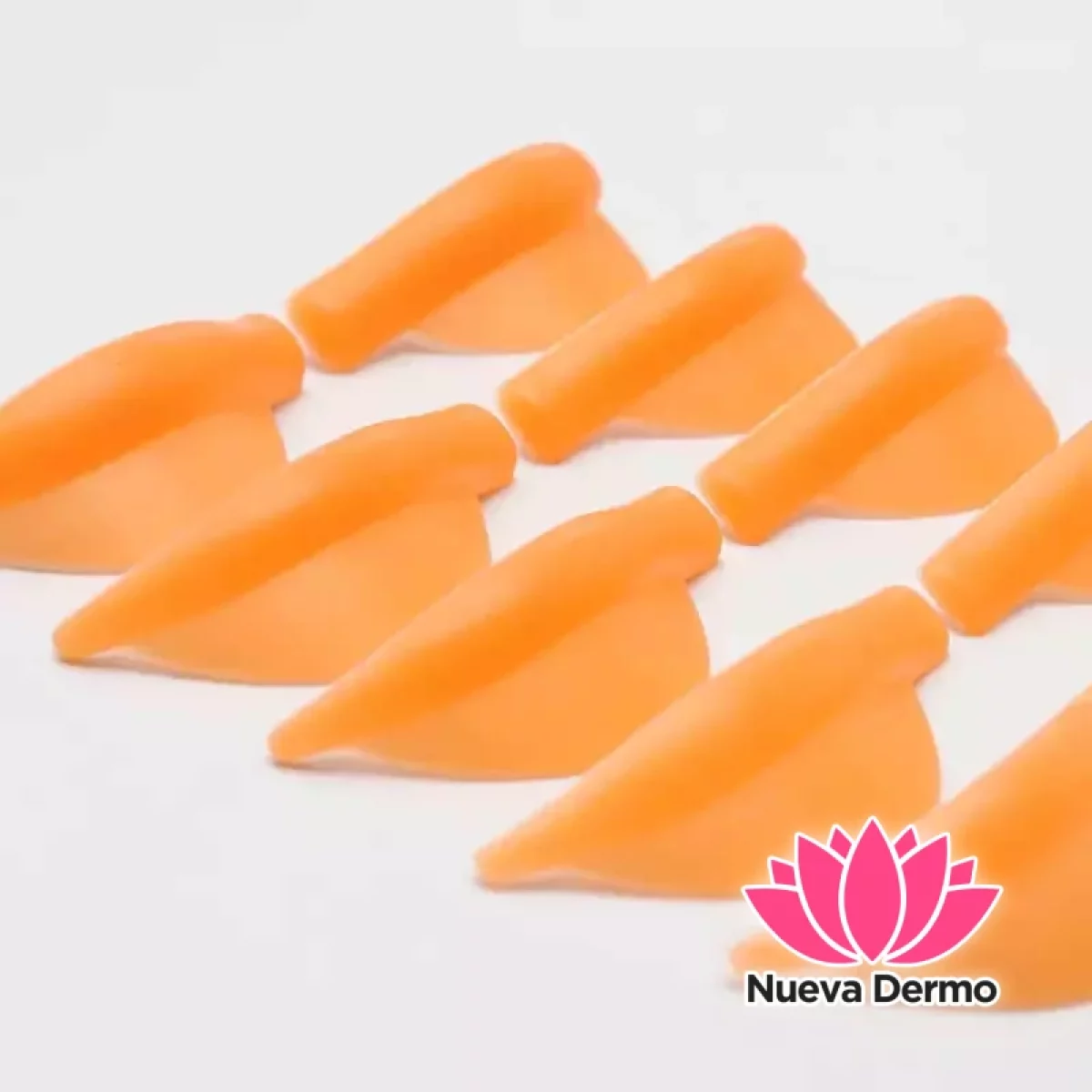 Bigudies Silicona Naranja Ne