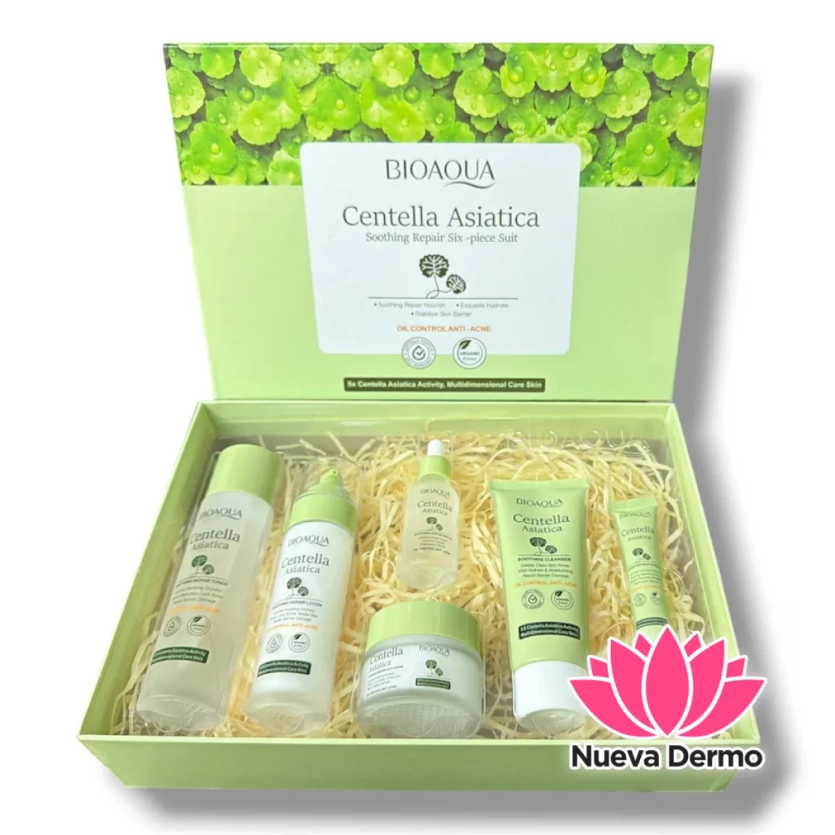 BIOAQUA CENTELLA ASIATICA KIT SKINCARE X6