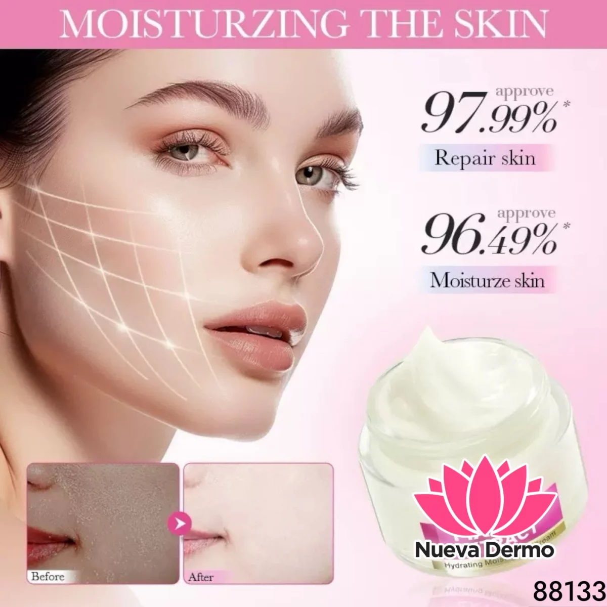 Bioaqua Crema Mango Extract Hydrating Moisturizing Nourishing Brightening Face Cream Skin 39040/DH88133