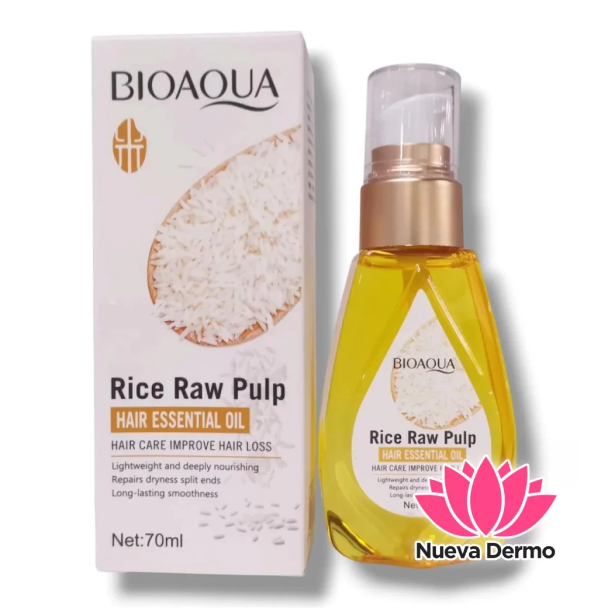BIOAQUA RICE HAIR ESSENTIAL OIL
