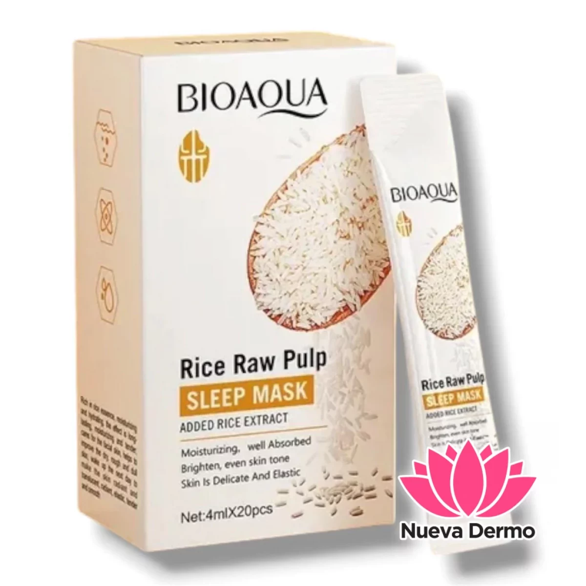 BIOAQUA SLEEP MASK RICE