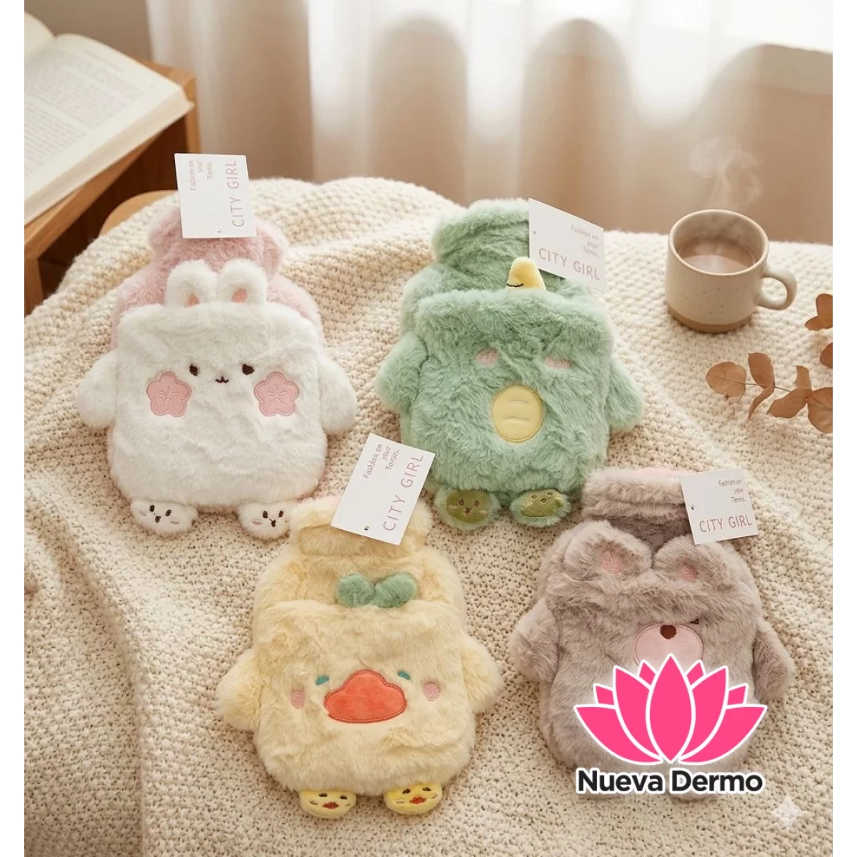 Bolsa de Agua Caliente con Funda de Peluche CITY GIRL P342/50685