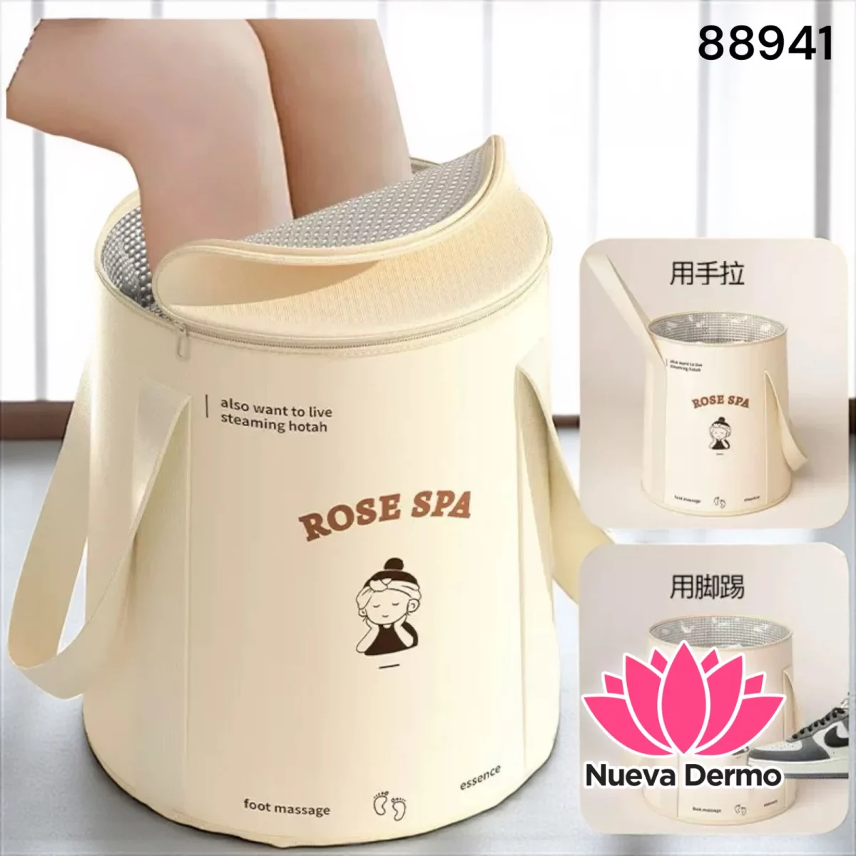 Bolsa De Pie Plegable G Para Baño De Pies Portátil Y Domésti 88941