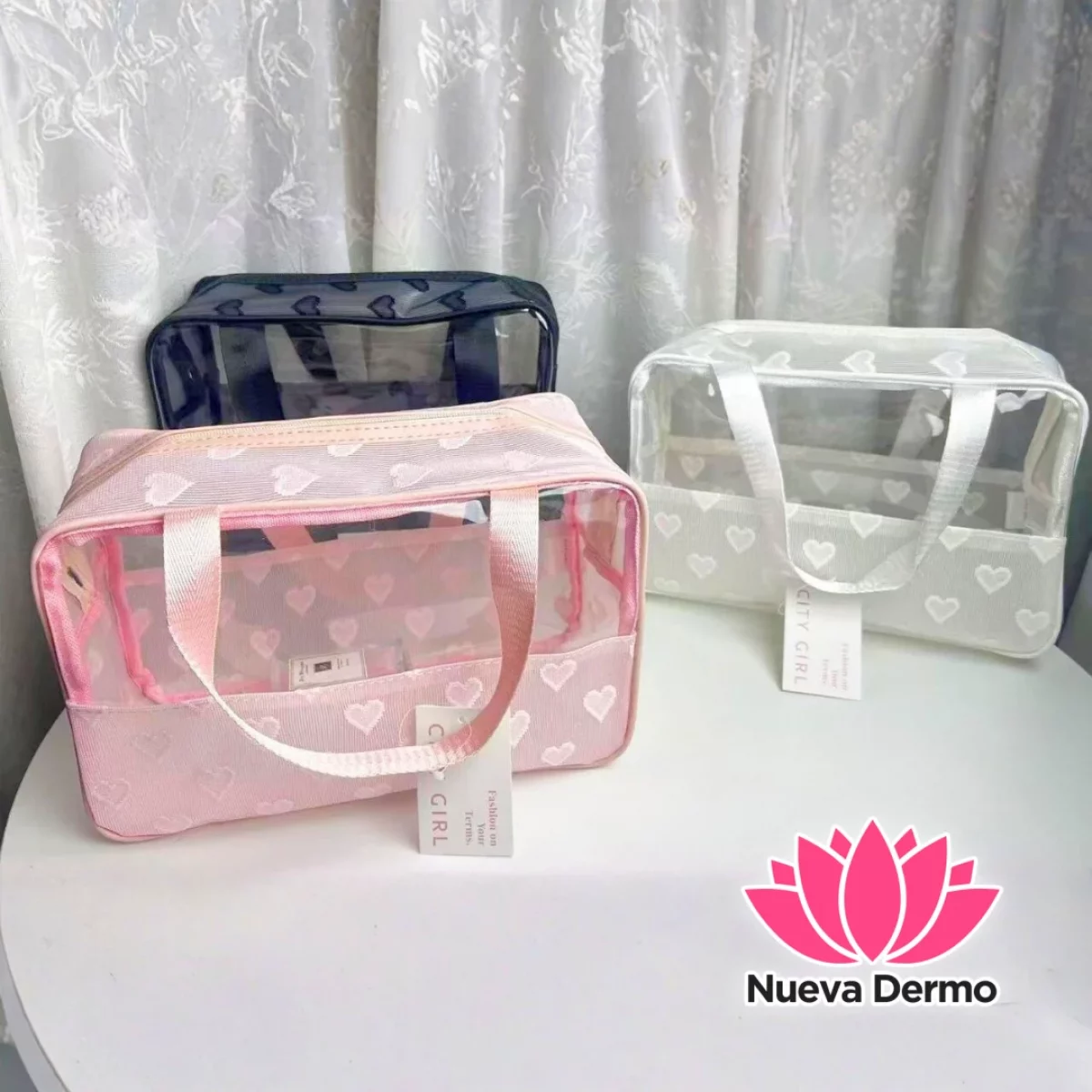 BOLSO PORTA COSMÉTICOS CORAZONES – CITY GIRL