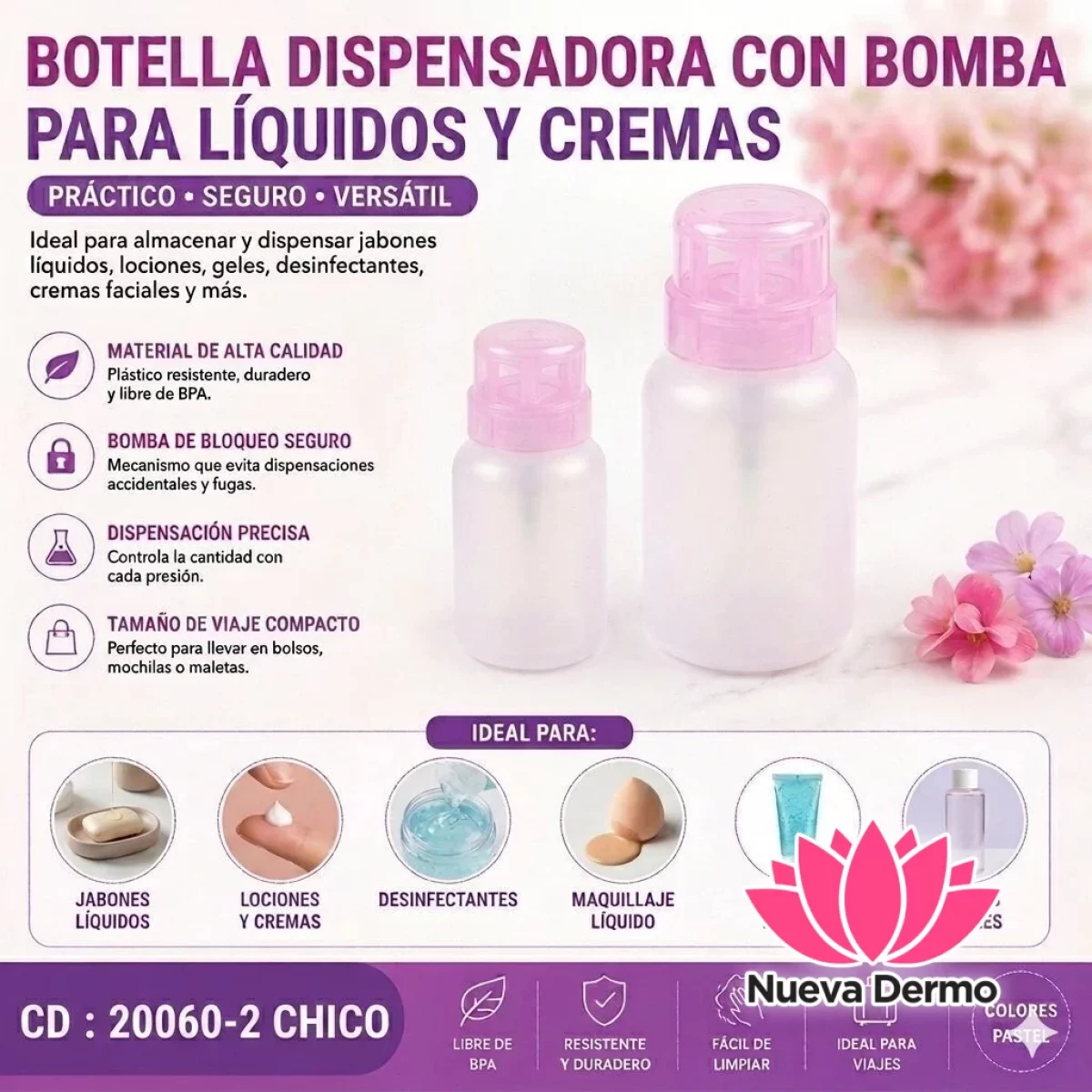 Botella Dosificador 60ML Cd: 20060-2