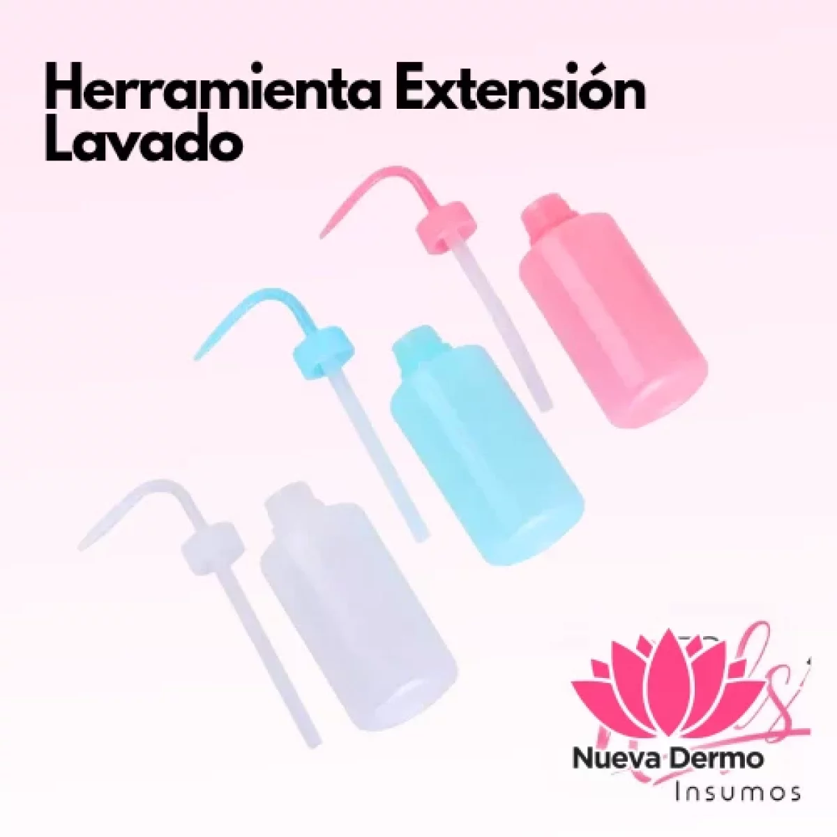 Botella para lavado de pestañas y cejas