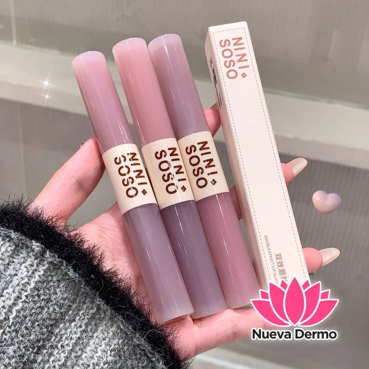 BRILLO DE LABIOS DE DOBLE EFECTO MATTE Y ESPEJO N19