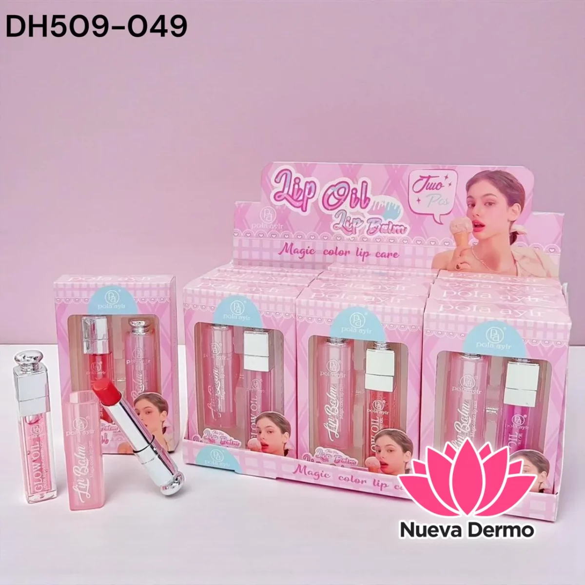 BRILLO LABIAL+BALSAMO LABIAL DH509-049
