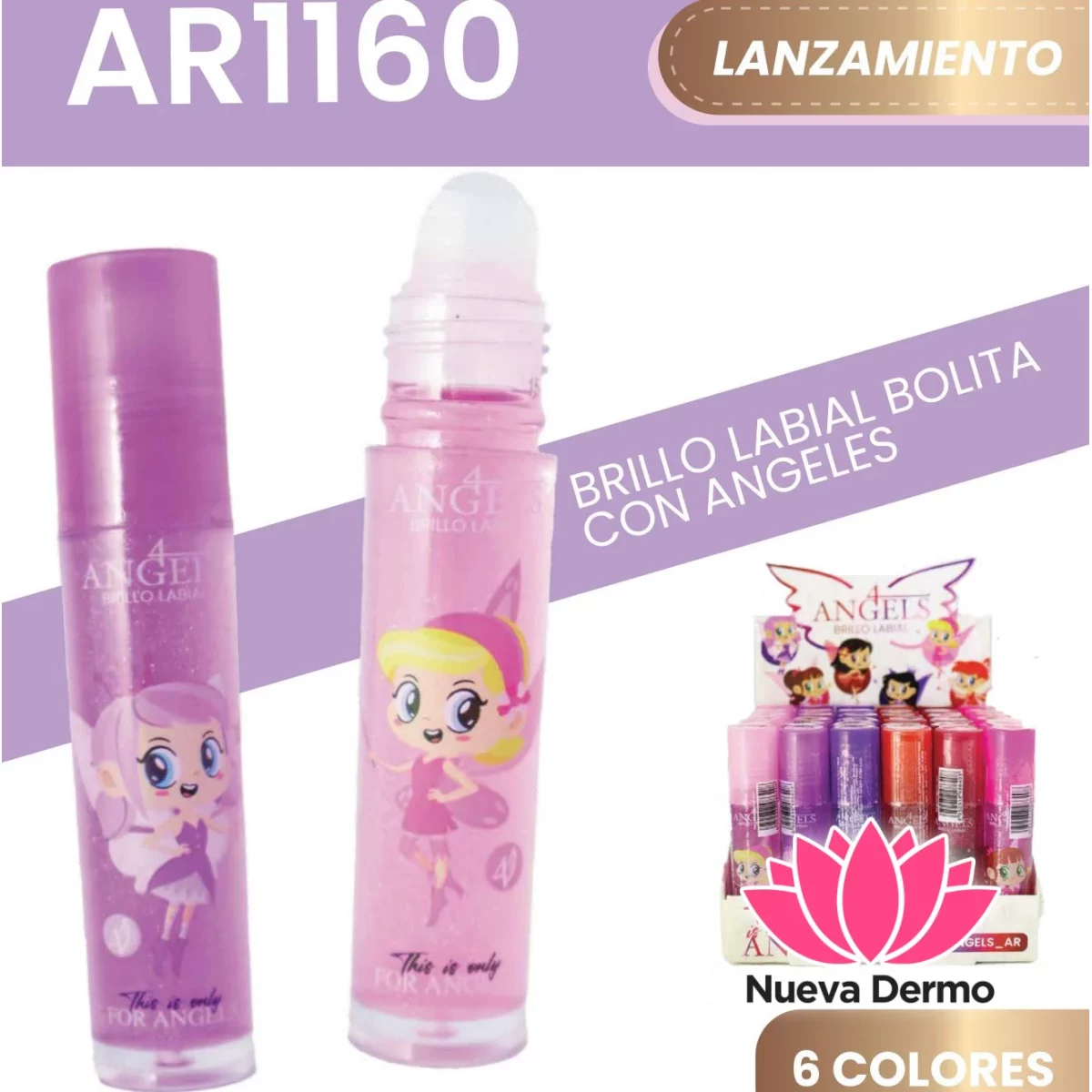 BRILLO LABIAL BOLITA 4ANGELS AR1160