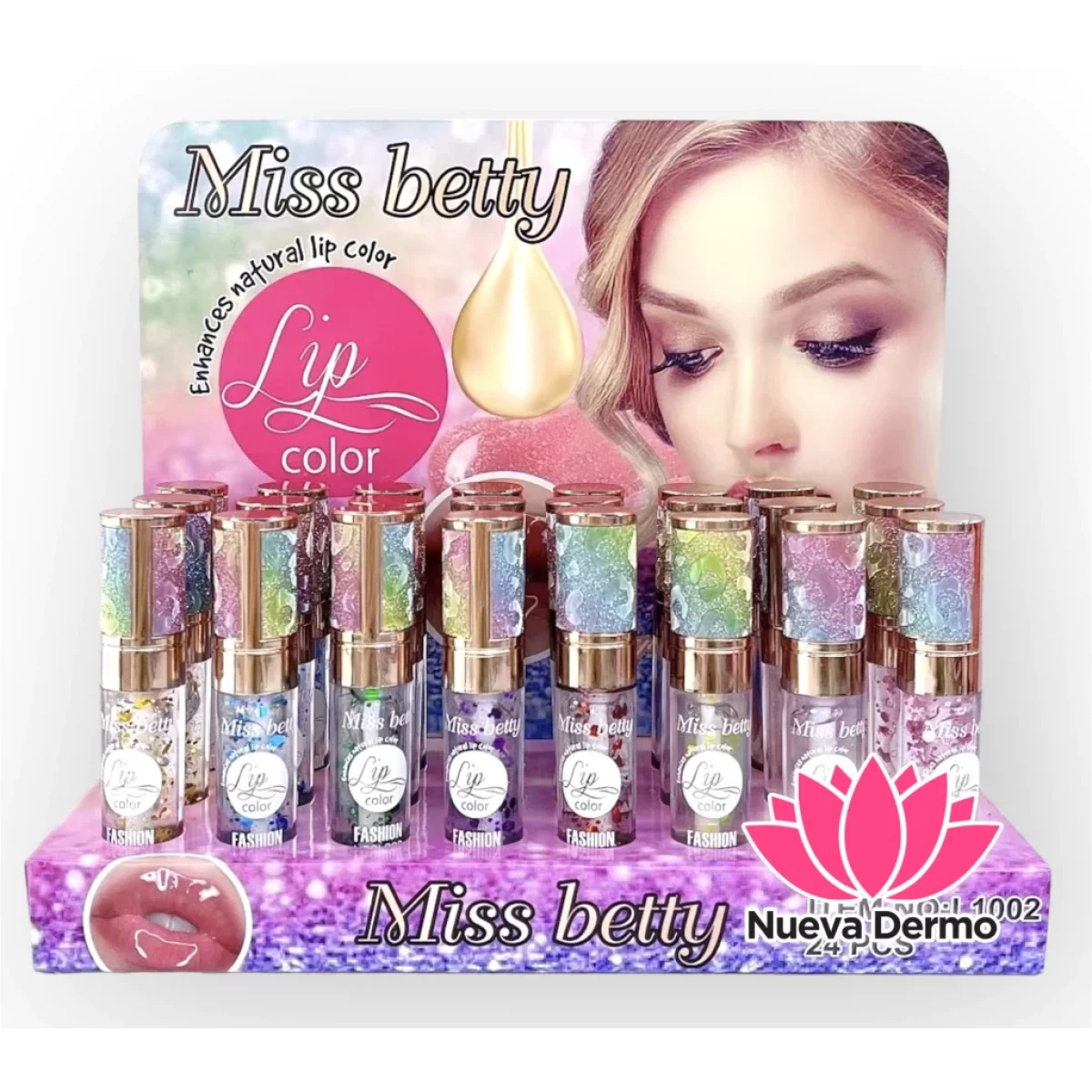 BRILLO LABIAL C/GLITTER MISS BETTY CD: DH75096