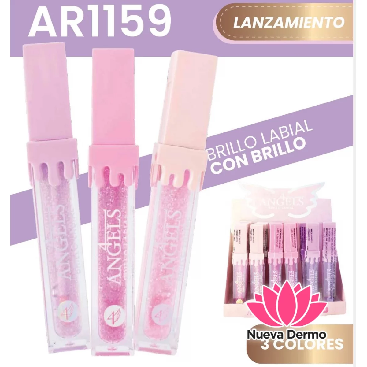 BRILLO LABIAL CON BRILLO 4ANGELS AR1159