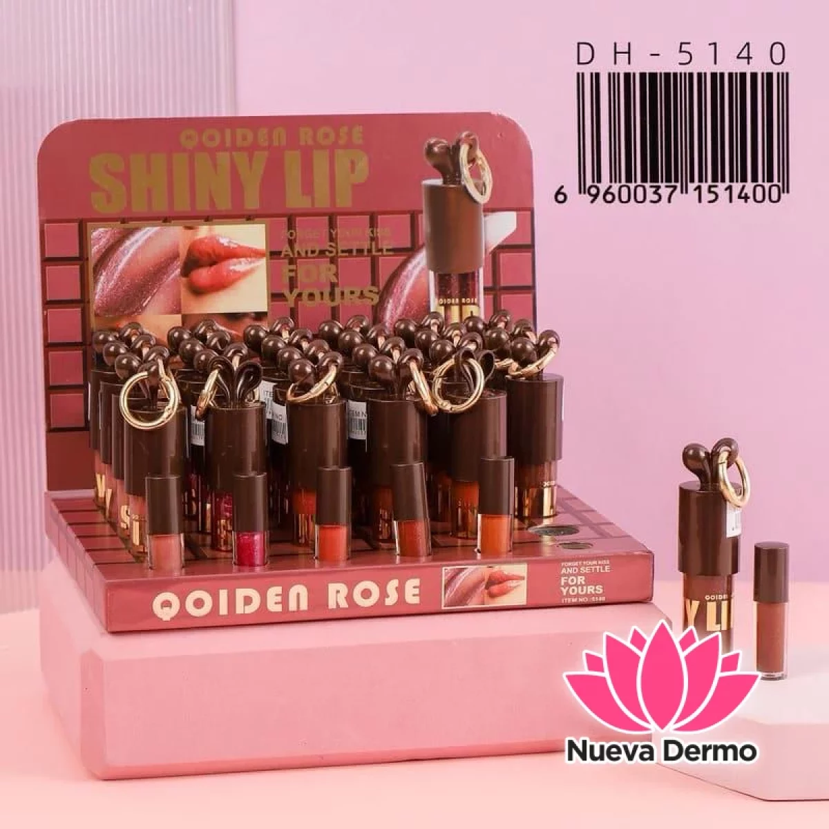 BRILLO LABIAL LIP GLOSS QOIDEN ROSE DH-5140/51400
