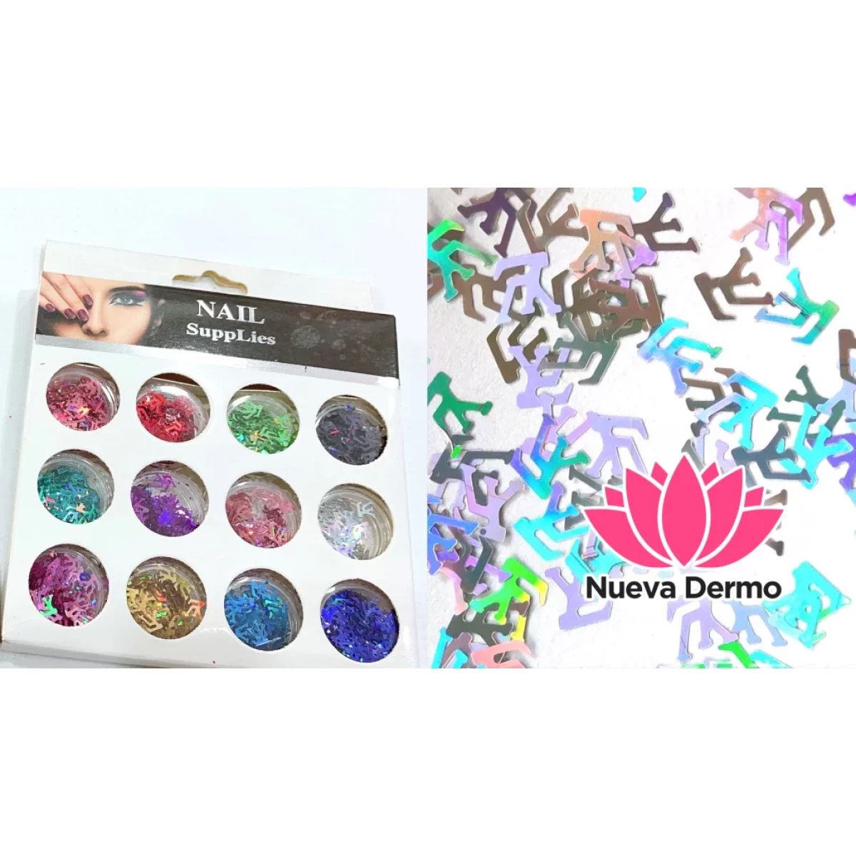 BRILLO X12 DECORACION UÑAS NAIL SUPPLIES