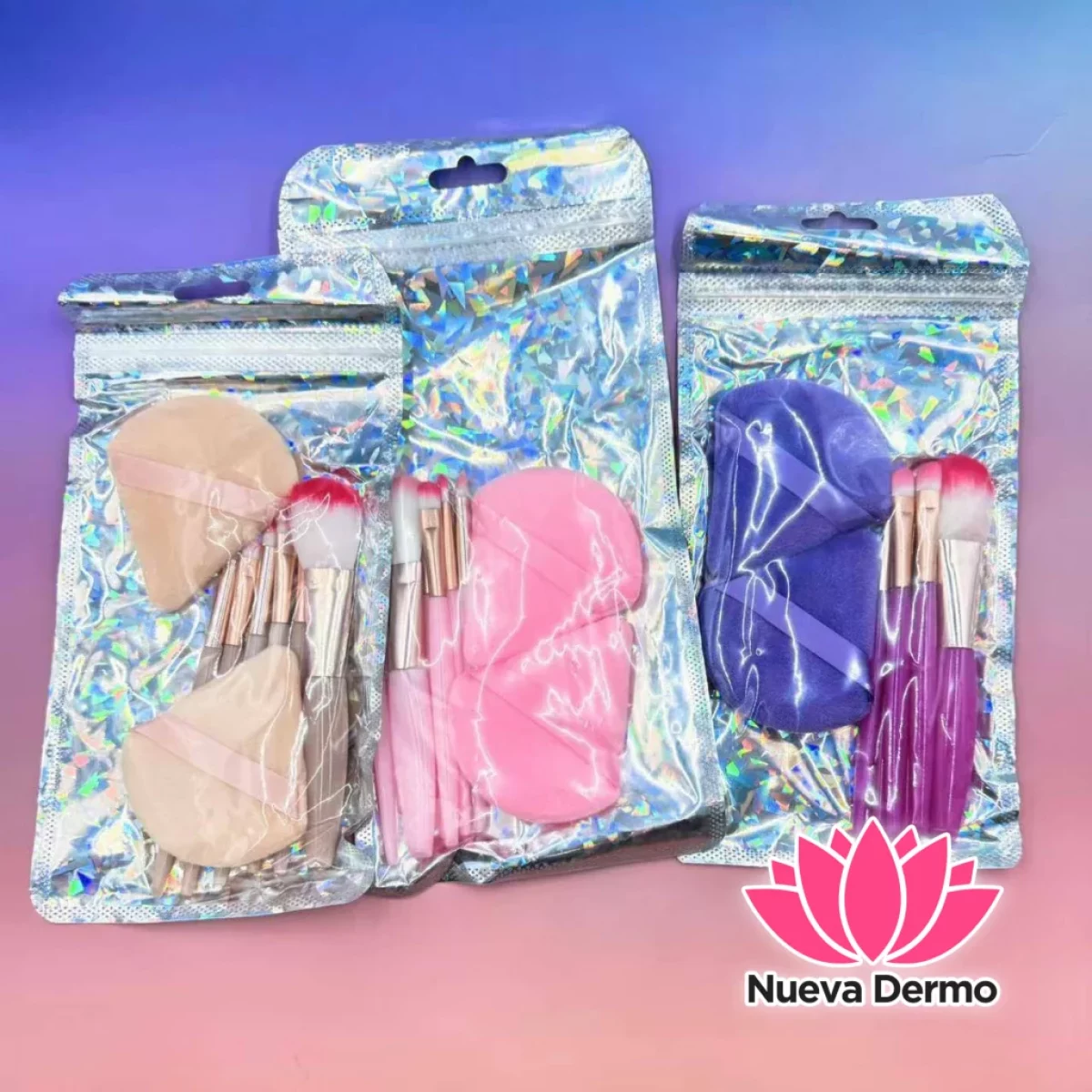 Brocha para maquillaje con esponja 02523