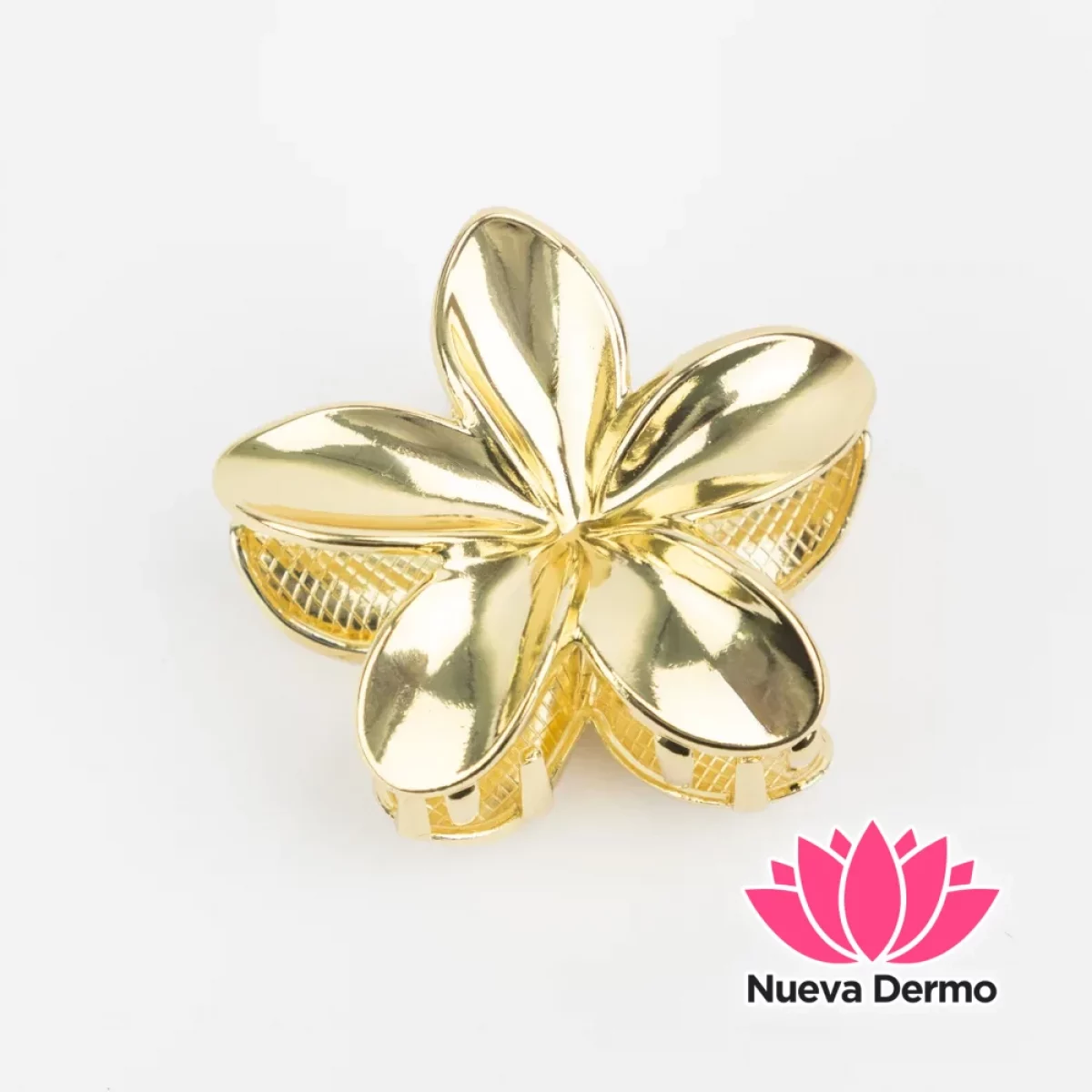 BROCHE FLOR GRANDE DORADA