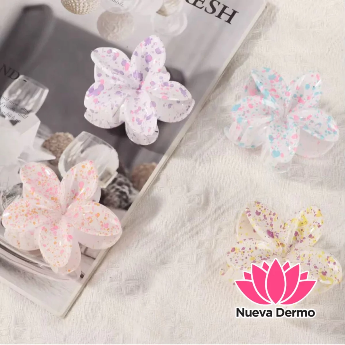 BROCHE FLOR PAQUETE X6PCS**JZ-3663-10 6920253663101