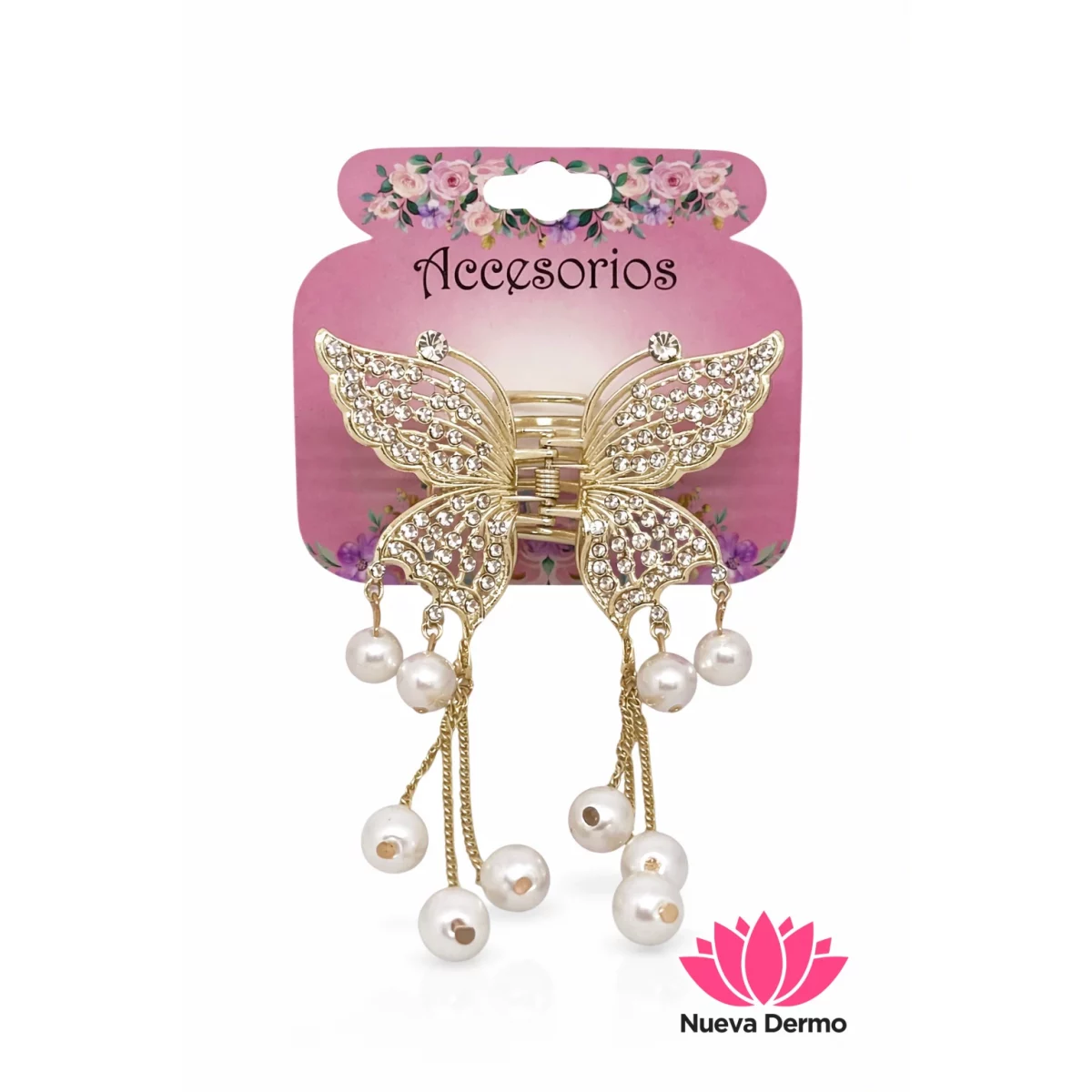 Broche para pelo Mariposa perlas PKY B03...