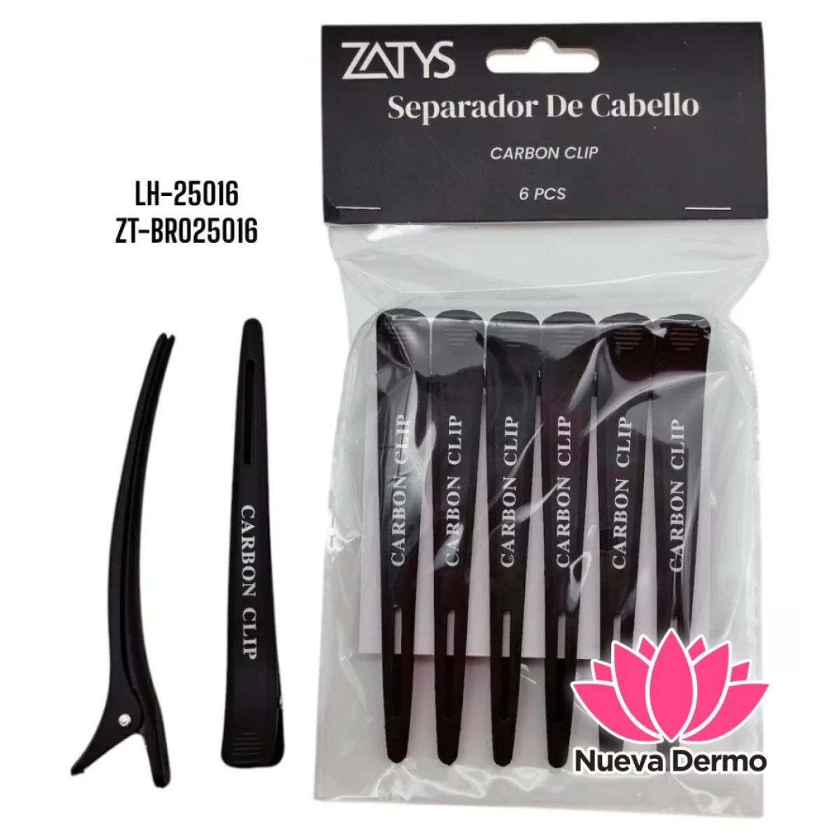 BROCHE PINZA SEPARADOR DE CABELLO X6 CD: LH-25016