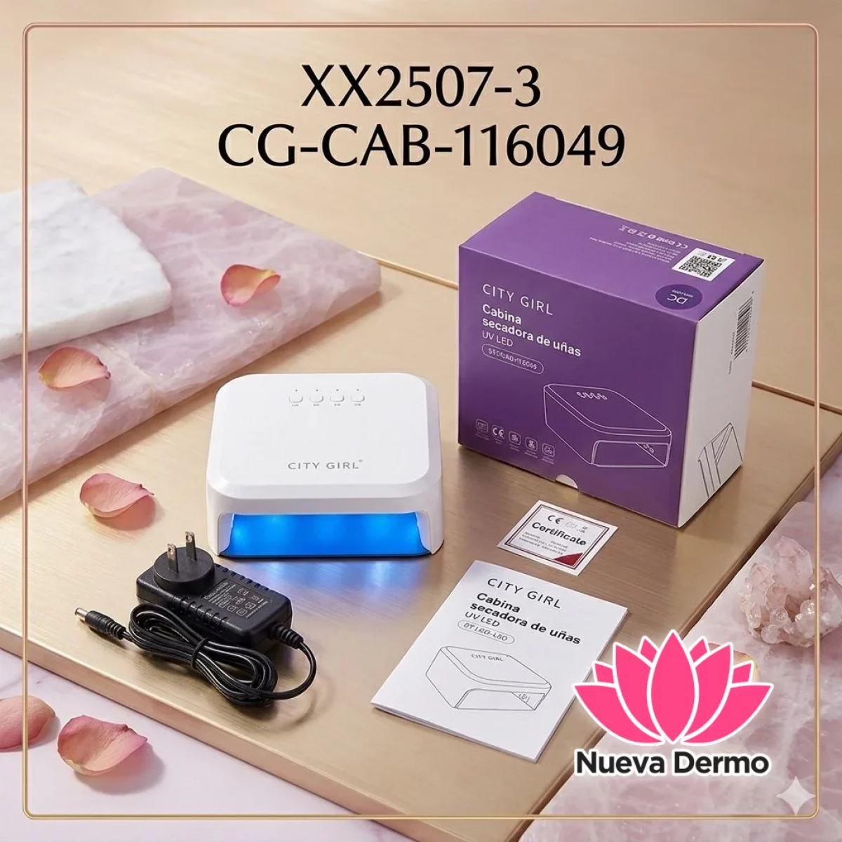 Cabina secadora de uñas UV LED 48W City Girl XX2507-3/60492