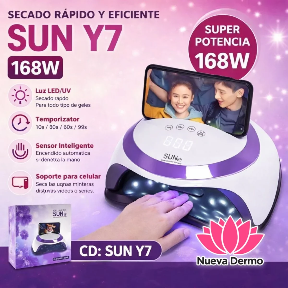 CABINA UV/LED 168W CD: SUN Y7