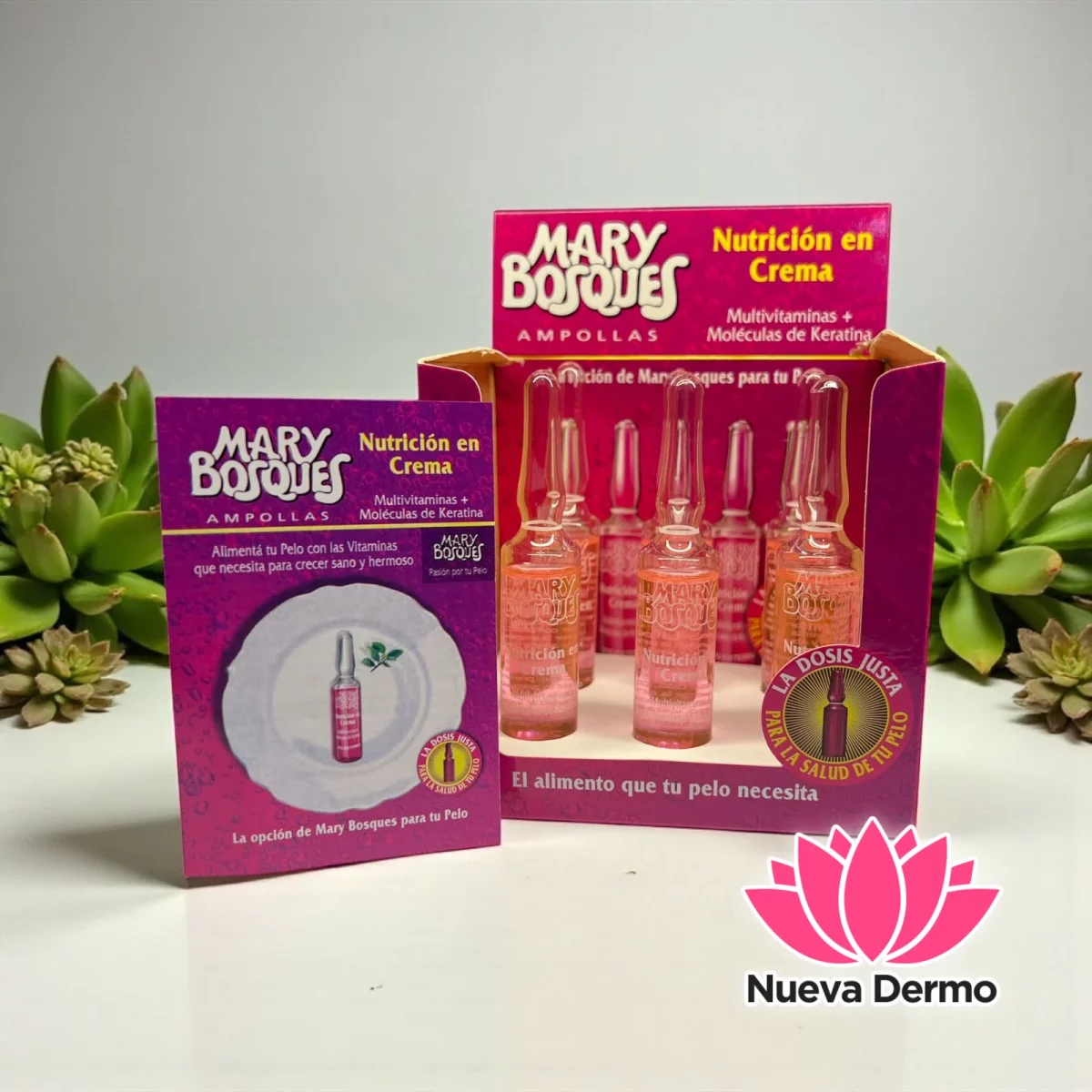 CAJA*6 Ampolla Nutricion en Crema Multivitaminas + Keratina 21765