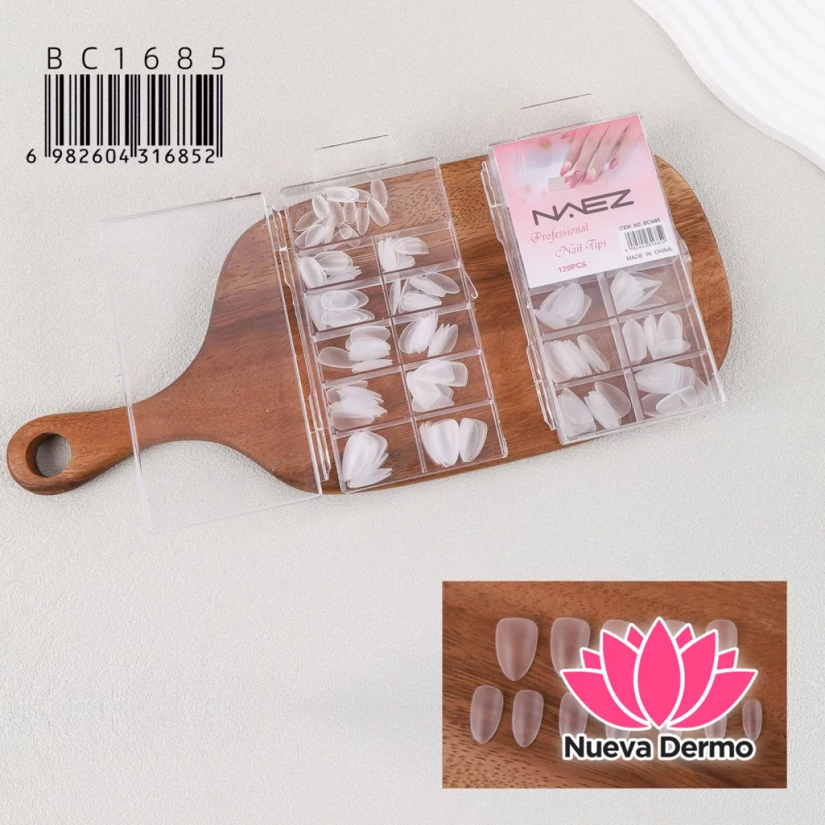 Caja de Tips para Uñas Almendra NAEZ – BC1685/16852