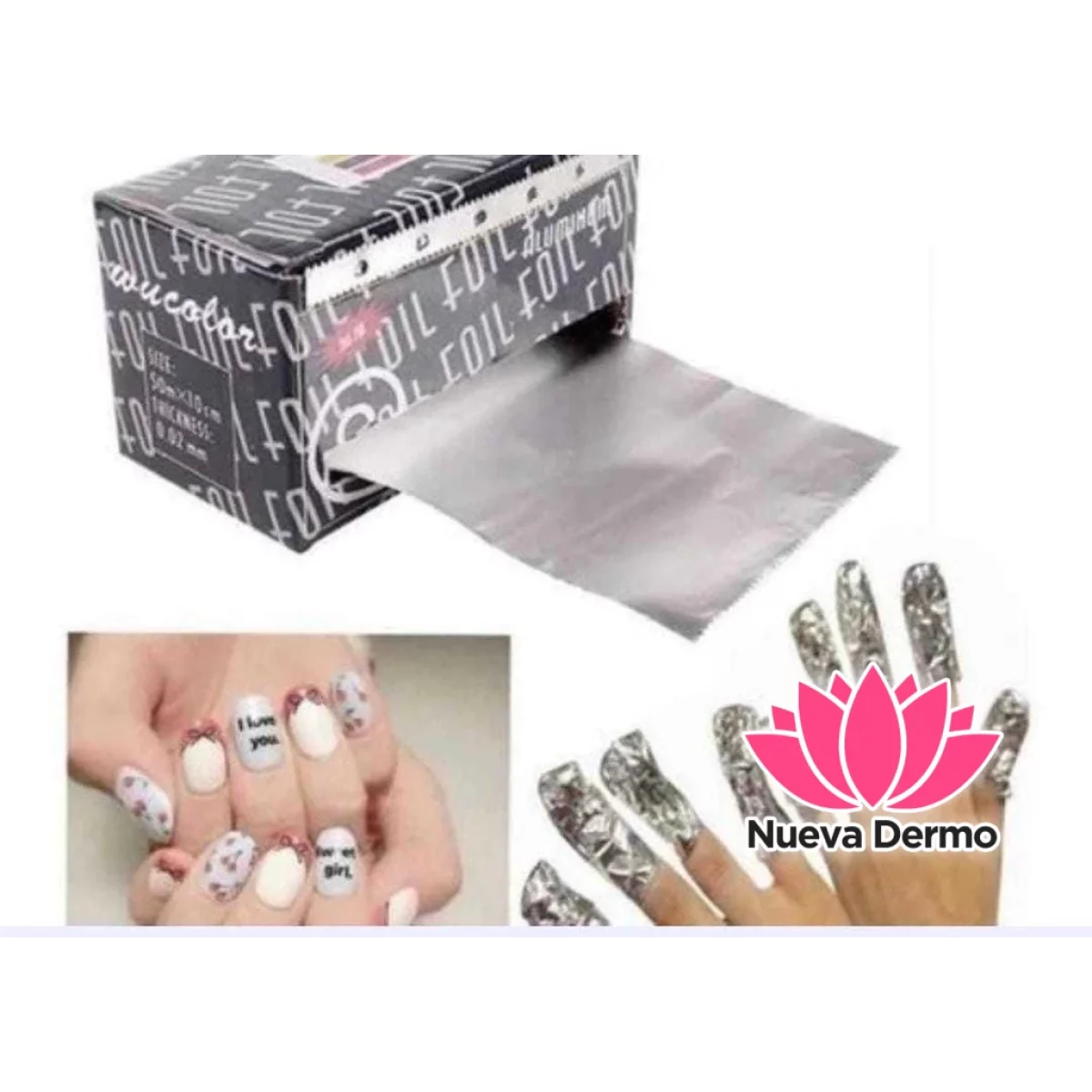 caja papel de aluminio para remover semi
