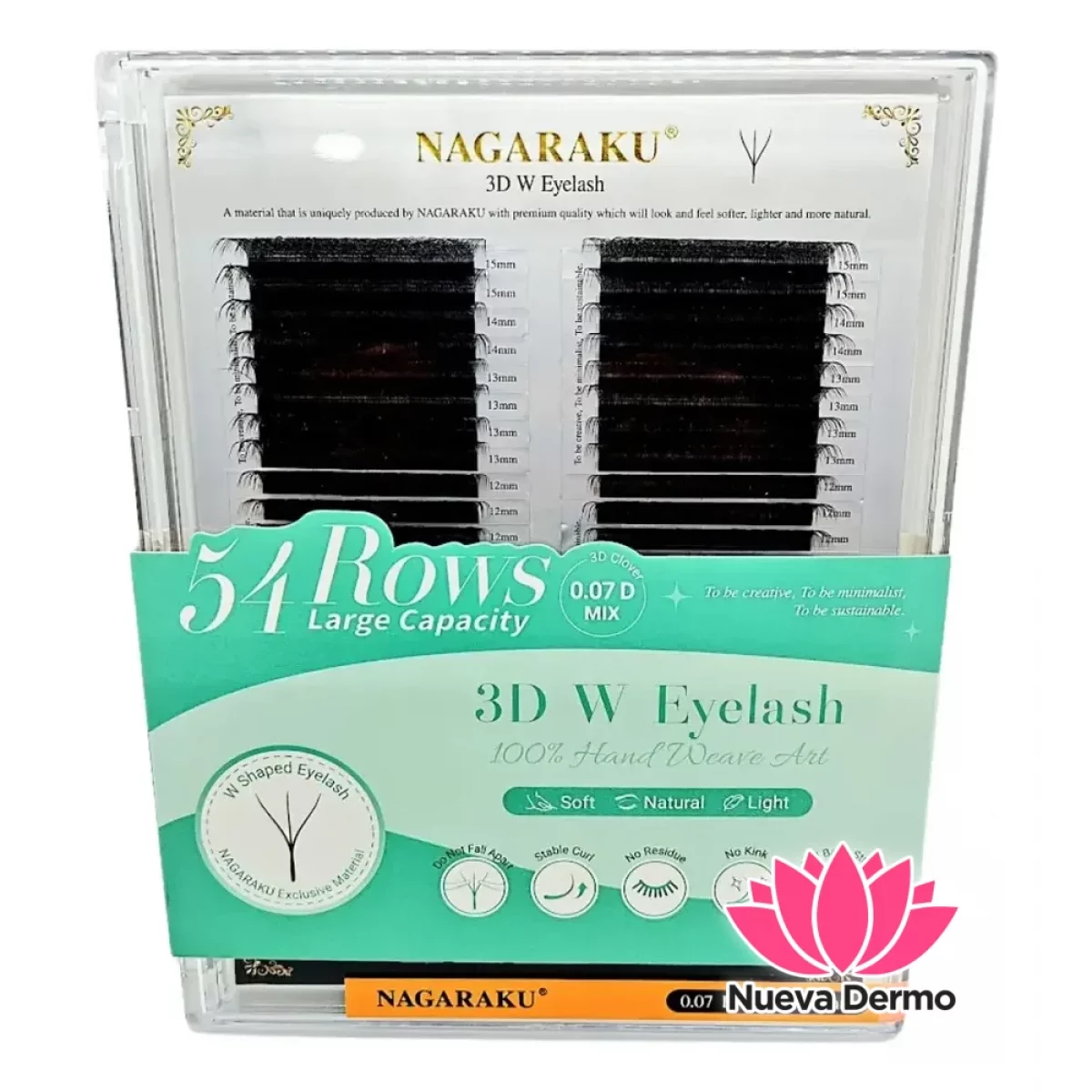 Caja Profesional 54 Filas - 3D W 0.07 D MIX 7 - 15MM - Nagaraku