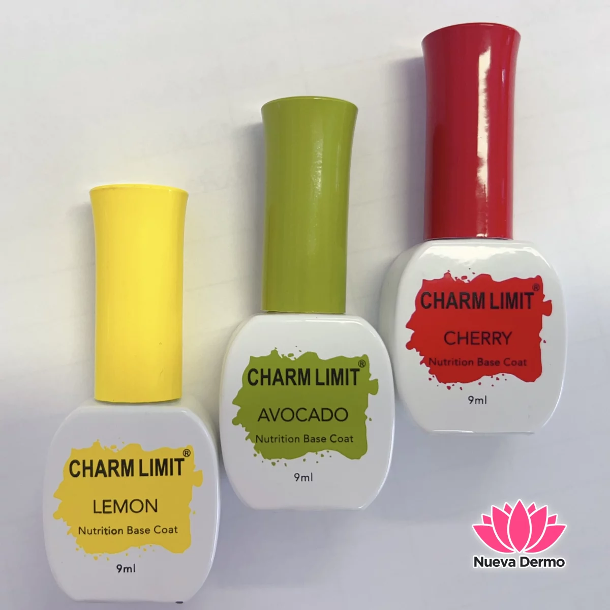 Caja x12 Base coat nutritivo Charm Limit 9ml