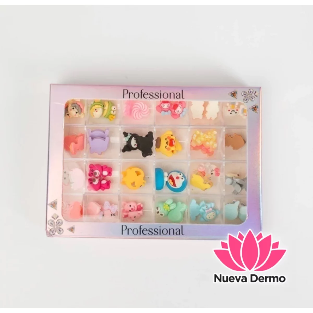 CAJITA DE APLIQUE PARA DECORACION DE UÑAS