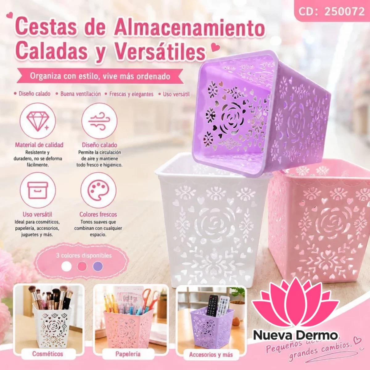 CANASTAS PLASTICAS CD: 250072