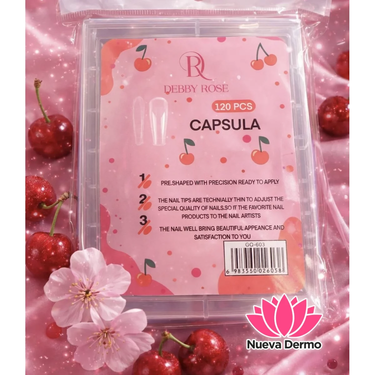 Cápsula Coffin x120pc Debby Rose #GQ-603