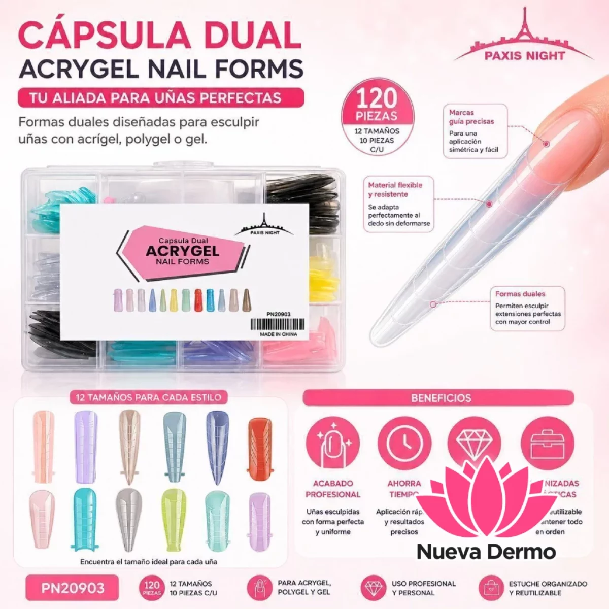 CAPSULA DUAL CON DIFERENTES FORMAS PARIS NIGHT CD: PN20903