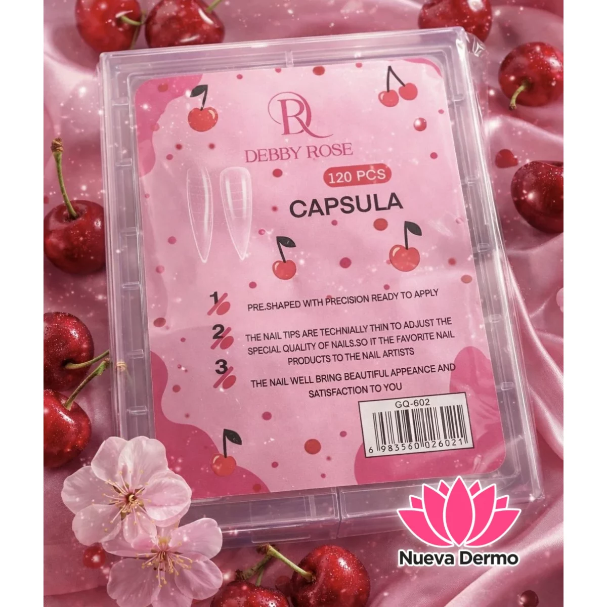 Cápsula Stiletto x120pc Debby Rose #GQ-602