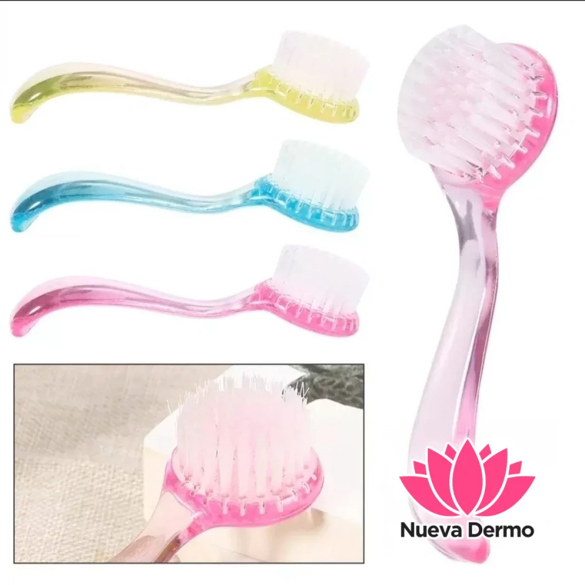 Cepillo de limpieza manicuria x 1u